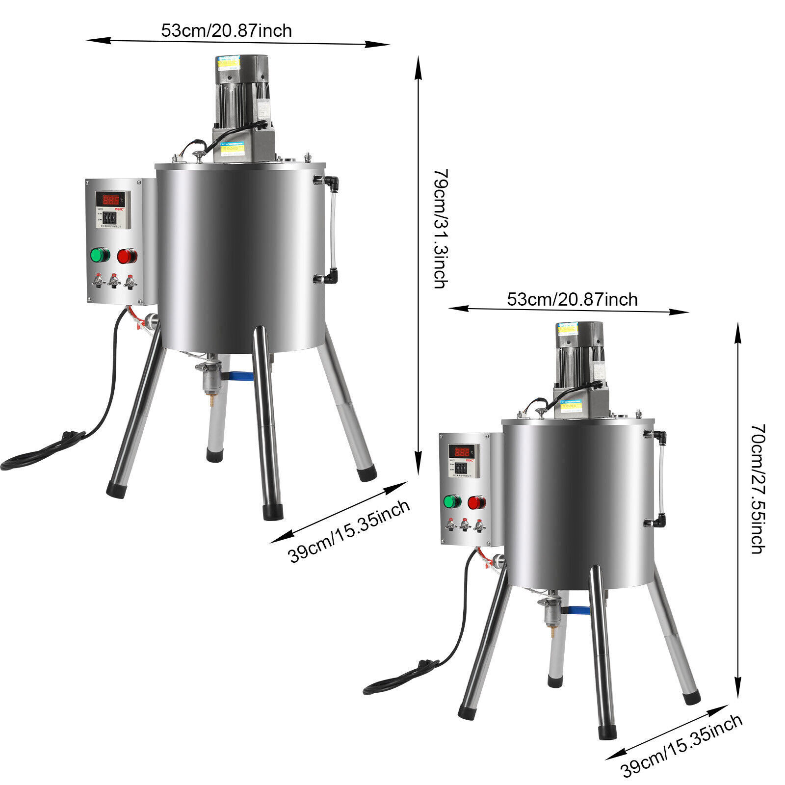Heating Mixing Filling Machine 15/30L Stirring Tank Lipstick Liquid Paste Filler