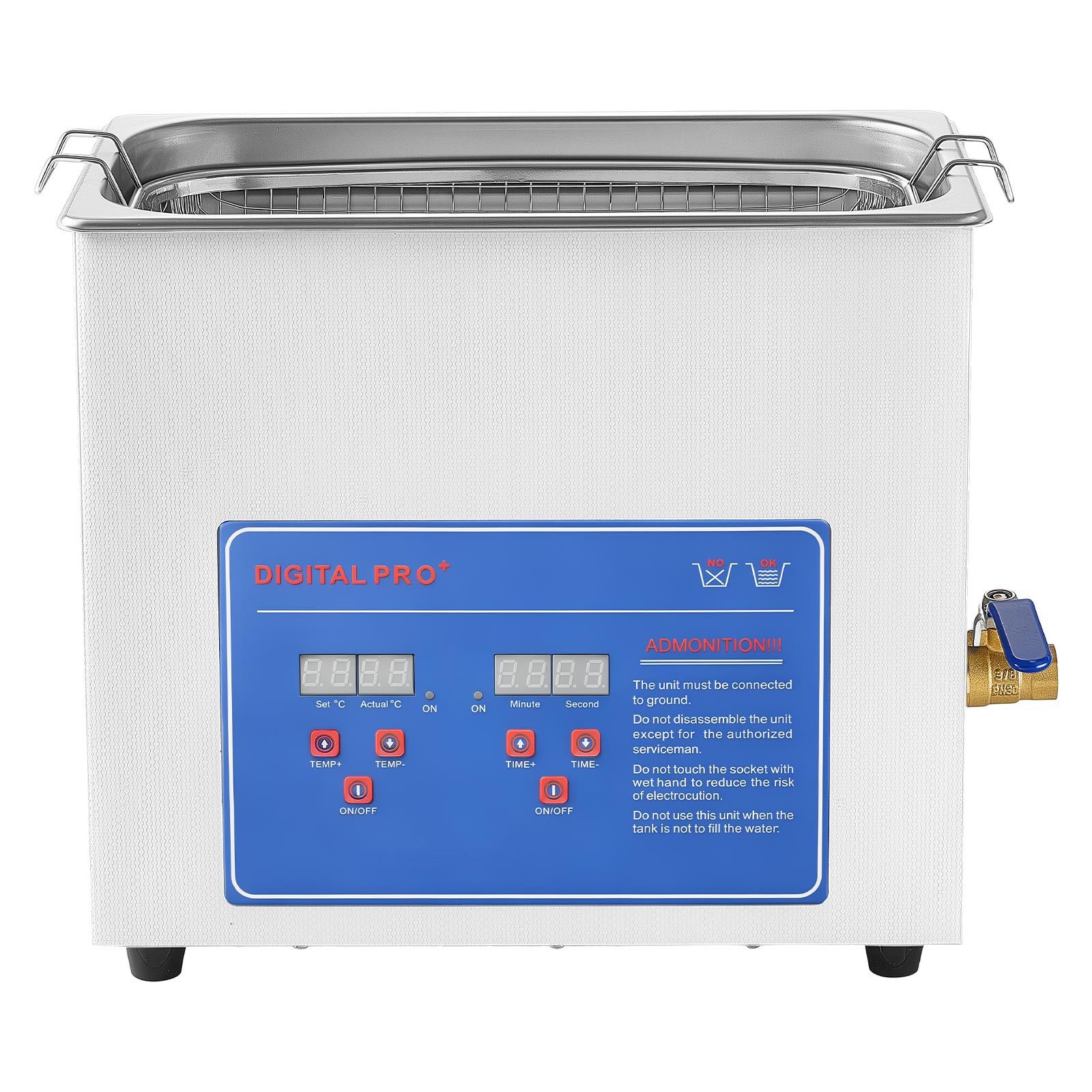 Uimoso 6L Ultrasonic Cleaner 40kHz for Cleaning Jewelry and Small Parts