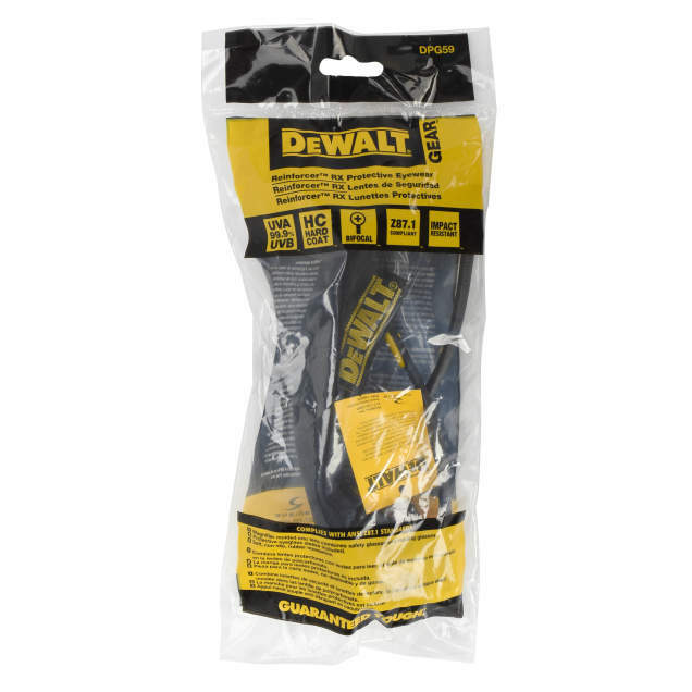 DeWalt Bifocal Reading Readers Safety Glasses CLEAR Lens 1.0, 1.5, 2.0, 2.5, 3.0