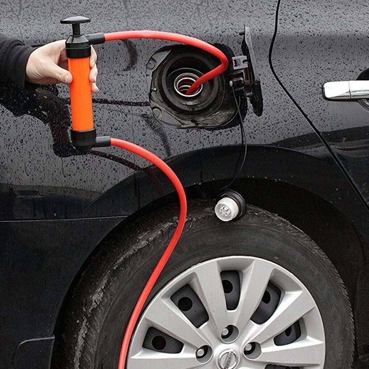 Multi-Use Liquid Transfer Siphon Hand Pump Kit Fuel Diesel Oil Kerosene Water