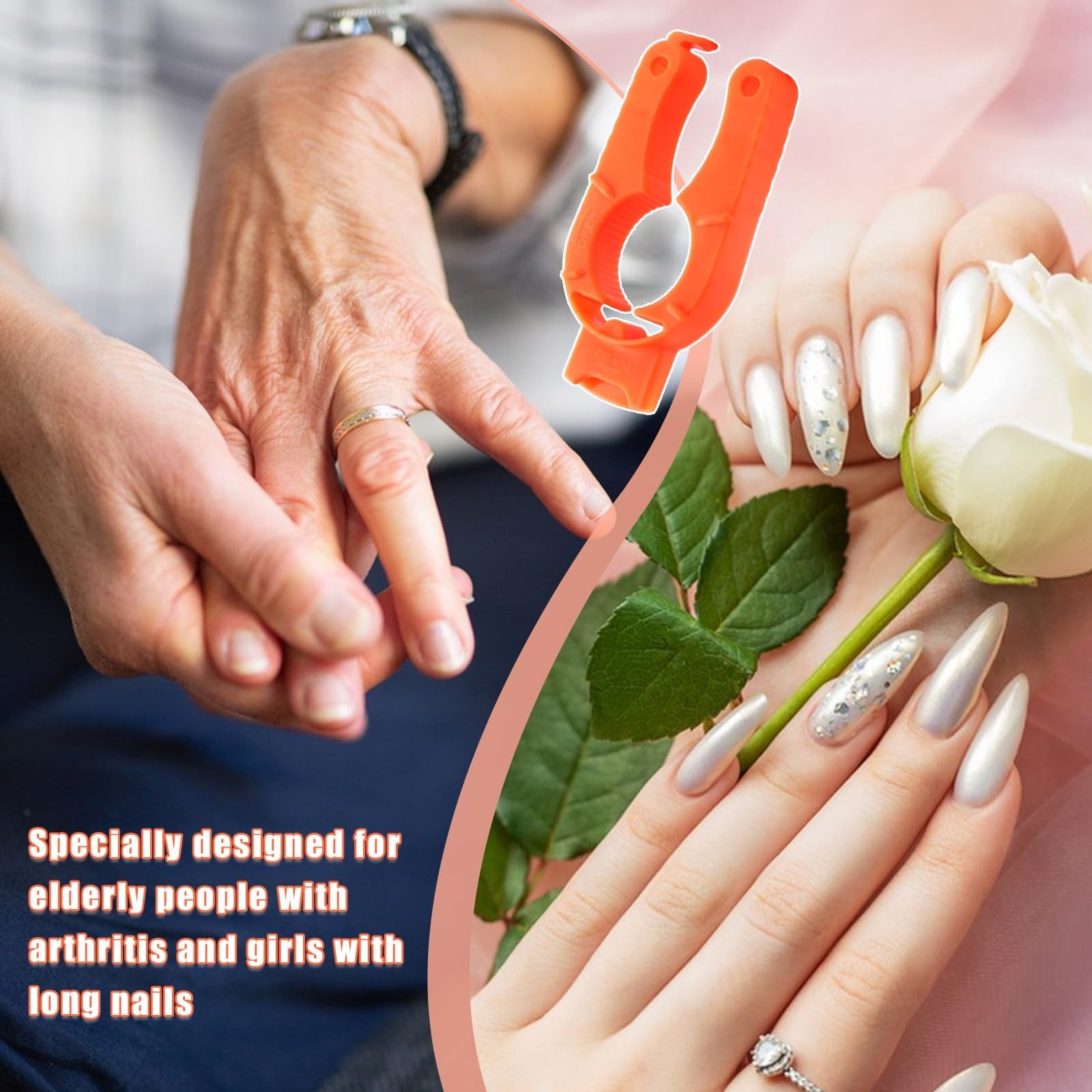 Bottle Opener Can Opener Easy Grip Ergonomic Plastic 6 Pack Weak Hands Arthritis