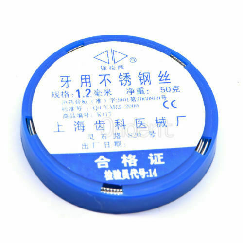 1 Roll 0.5-1.2 mm Orthodontic Dental Stainless Steel Wire 7 Sizes Optional