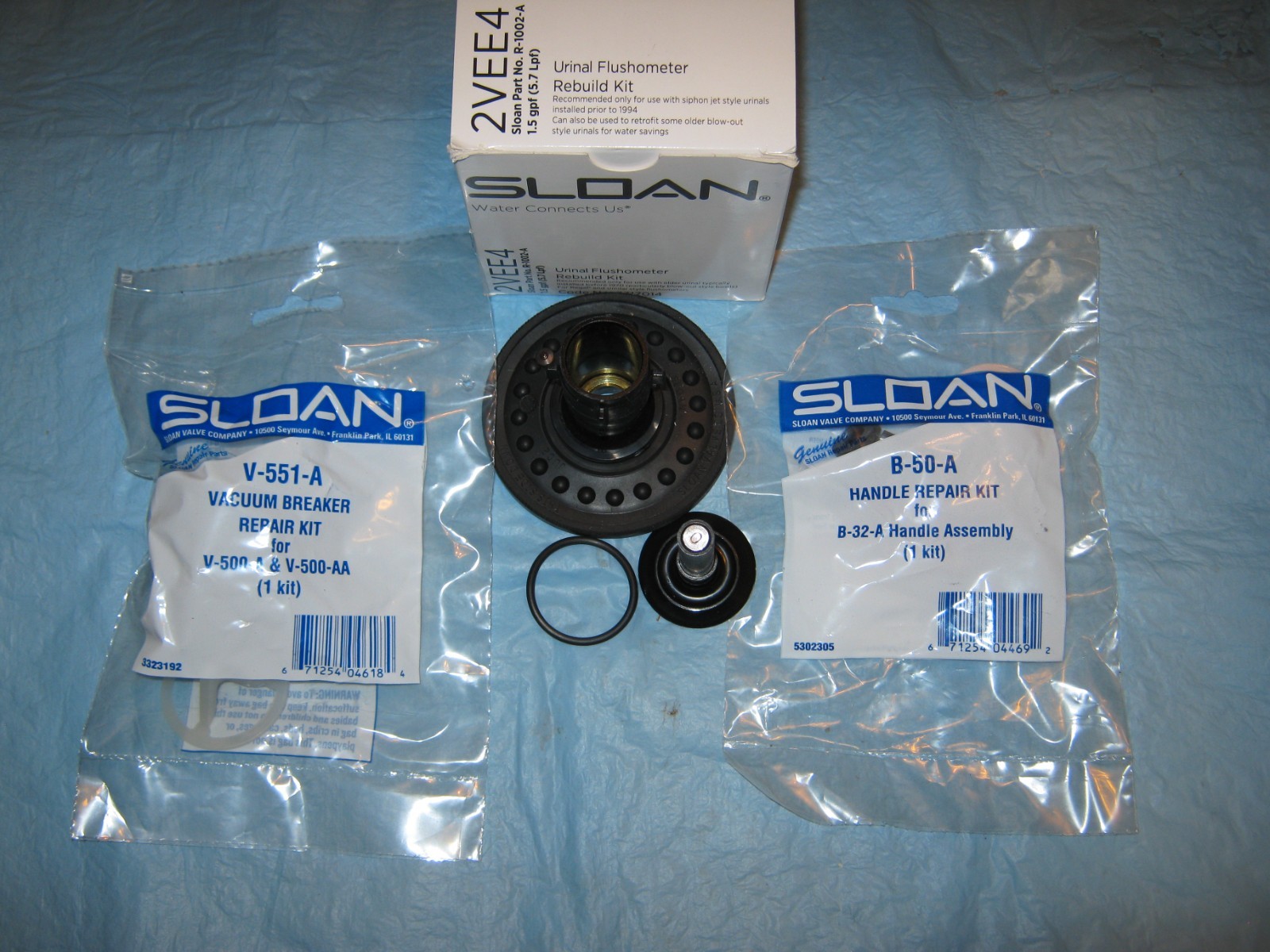 SLOAN URINAL FLUSHOMETER REBUILD KIT-R-1002-A-FREE SHIP-BIN 2