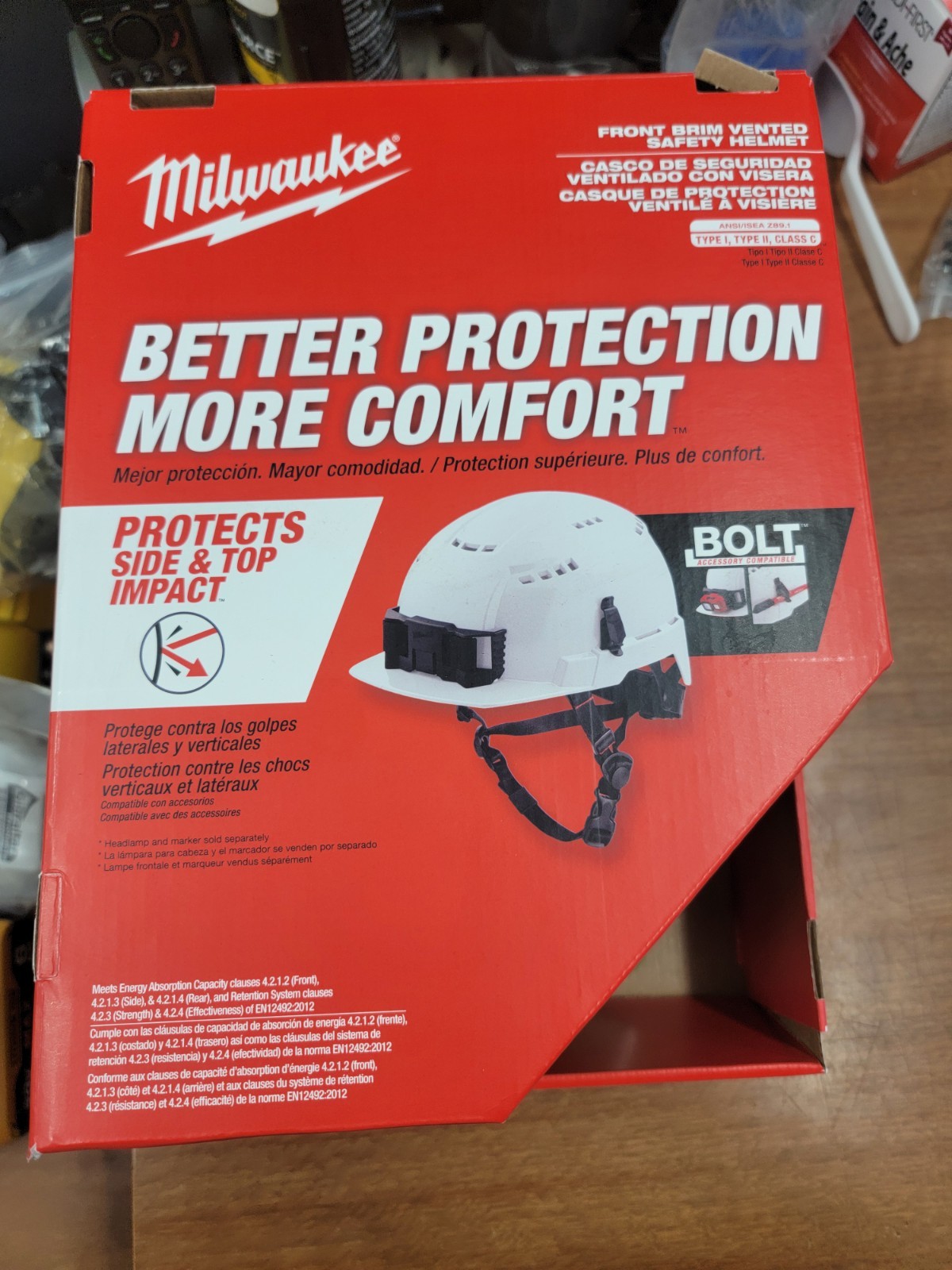 Milwaukee Tool BOLT Green Vented Safety Helmet (USA) – Type 2, Class C.