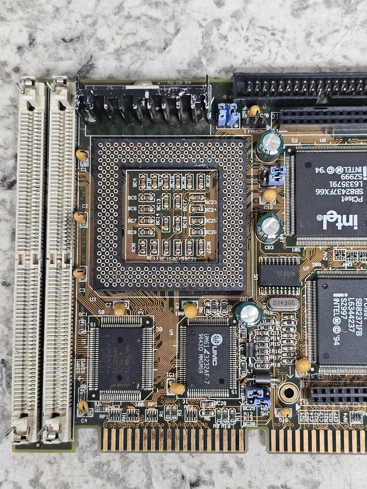 Vintage Retro Single Board Computer SBC w/Intel Chipset PCI-A54H IDE FLOPPY +