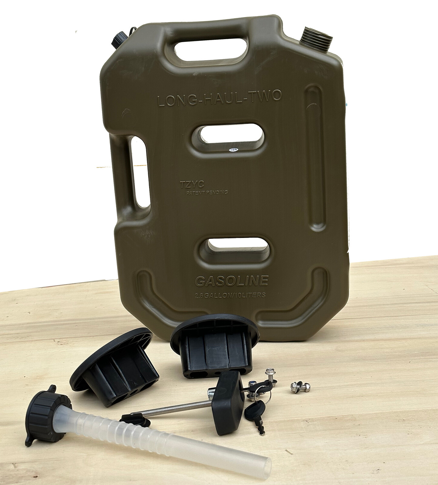 10L Gallon Utility Jugs Water Container Storage Fuel Gasoline Can w/Mount Lock
