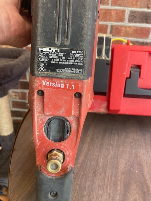 Hilti DD EC-1 Diamond Core Drill Wet Drilling Machine Kit With Core Bits & Case.