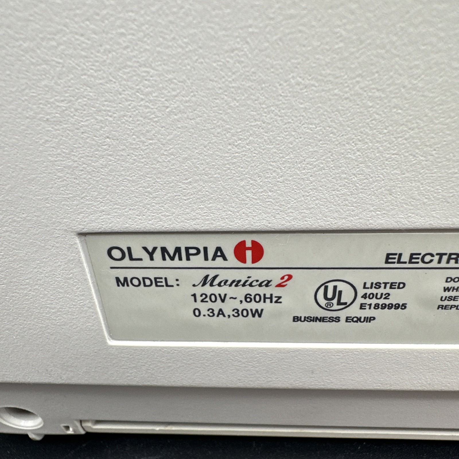 Olympia Monica 2 Portable Electronic Typewriter Vintage Tested And Working