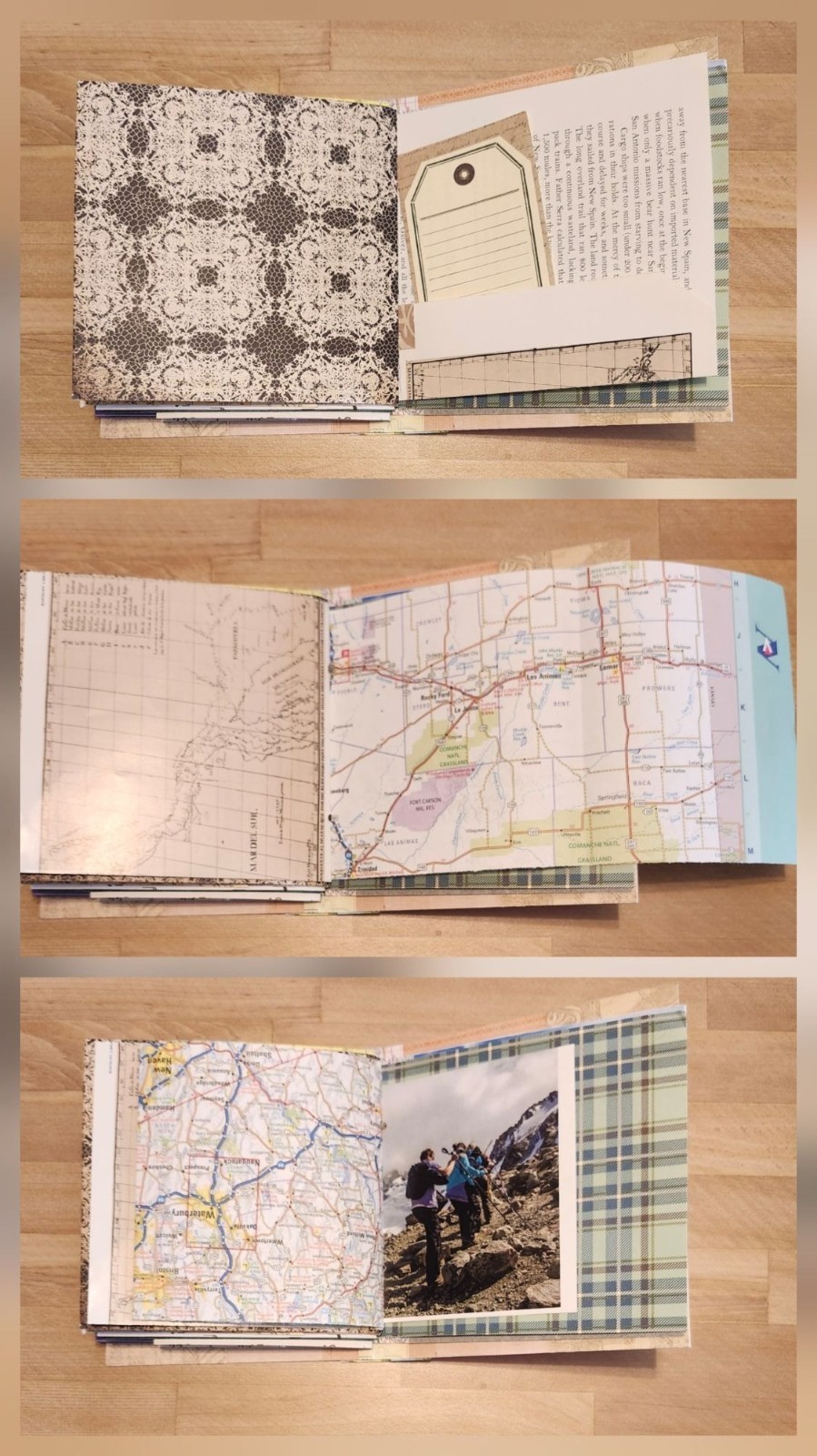 Junk Journal Travel Theme Handmade 54 pages