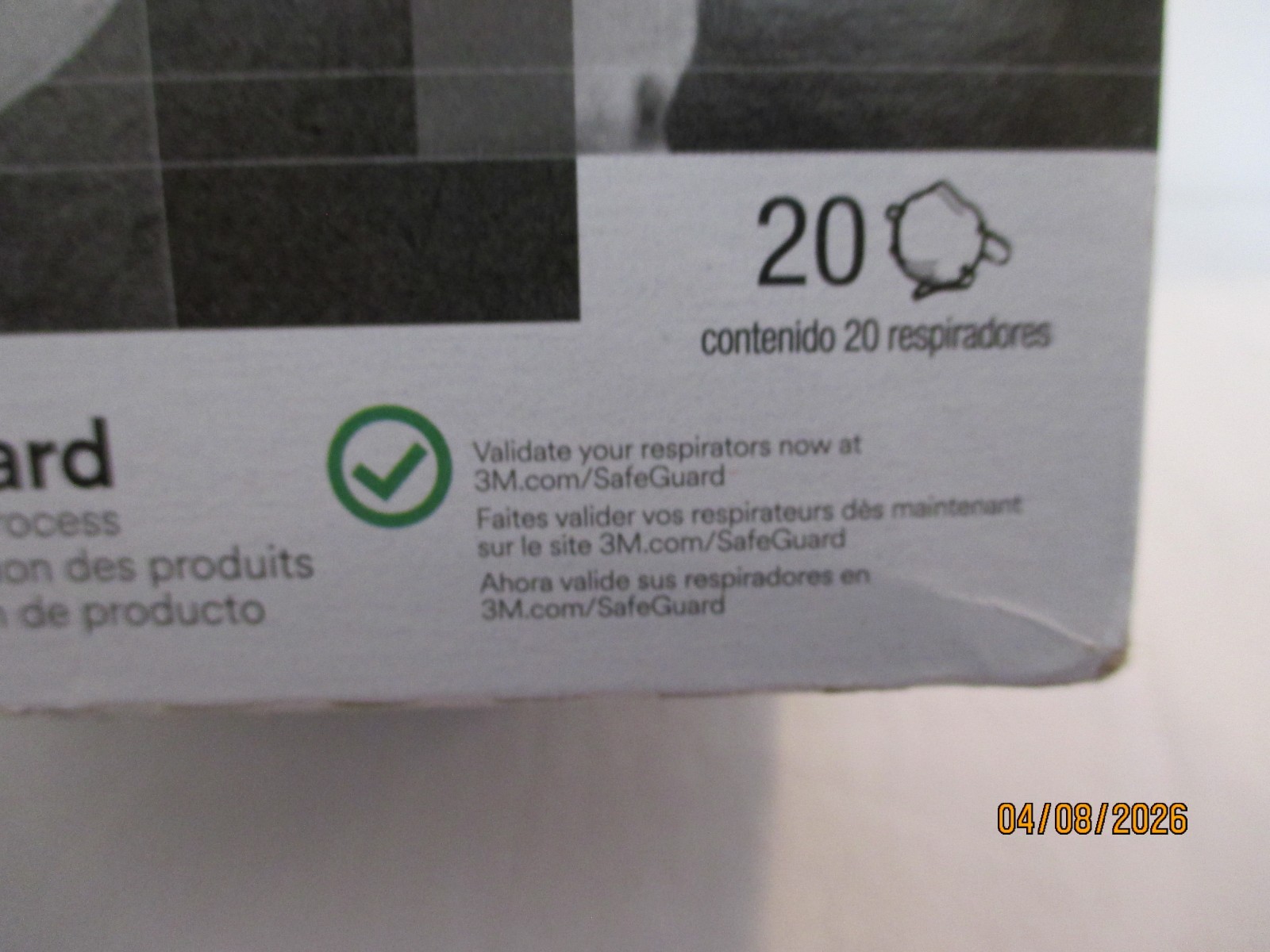 3M Particulate Respirator N95 8210 Box of 20