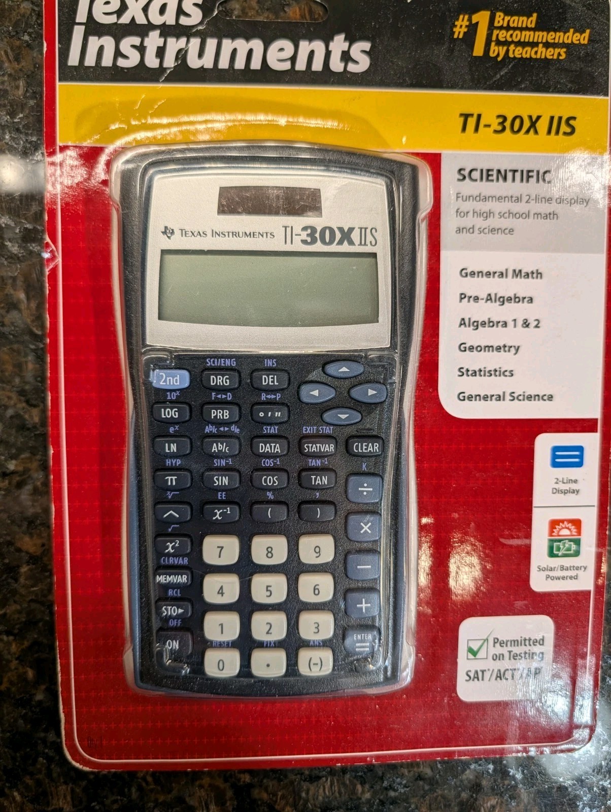 NEW Texas Instruments TI-30XIIS Scientific Calculator – Algebra, Statistics, Sci