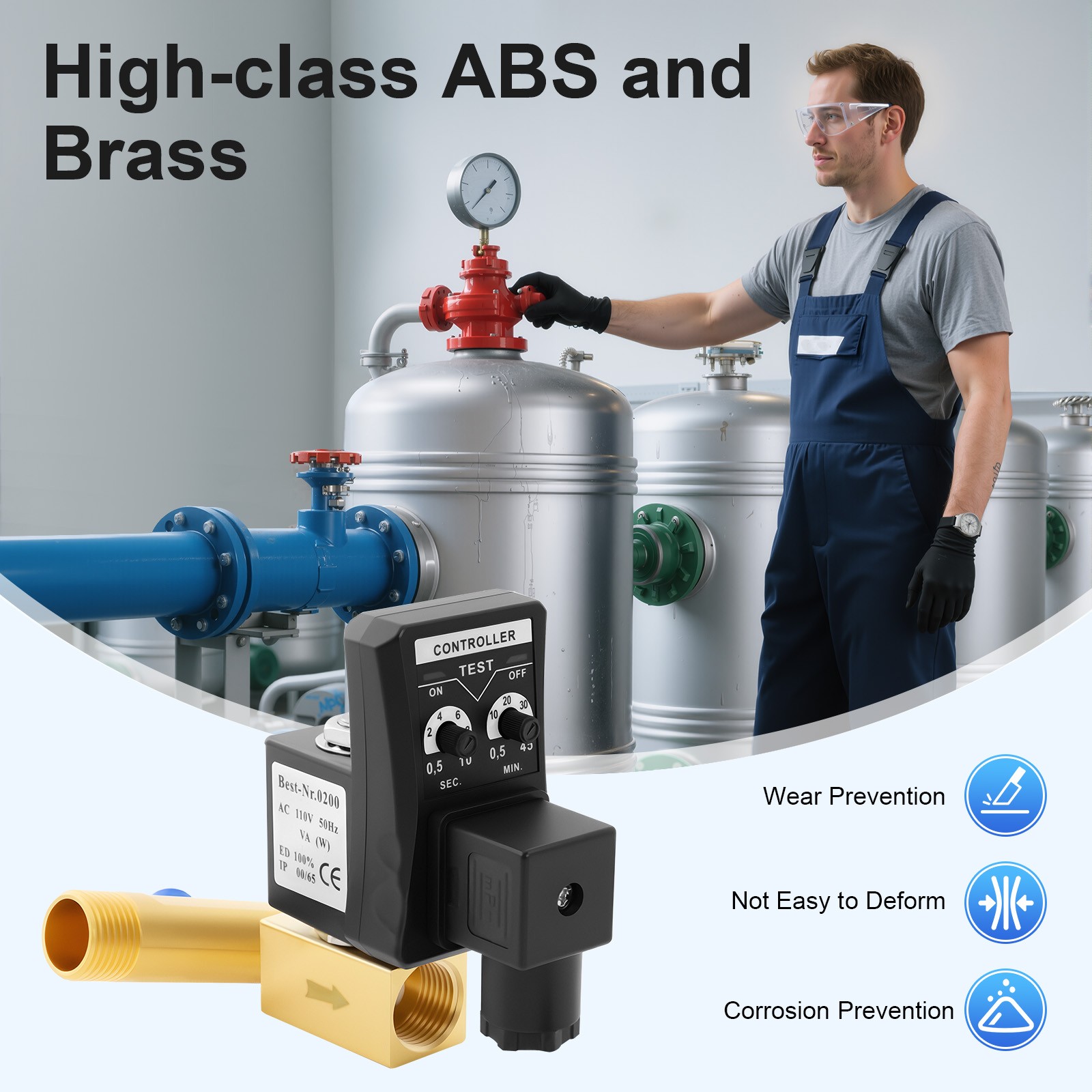 Compressor Automatic Electronic Timed Air Tank Water Moisture Drain Valve Timer