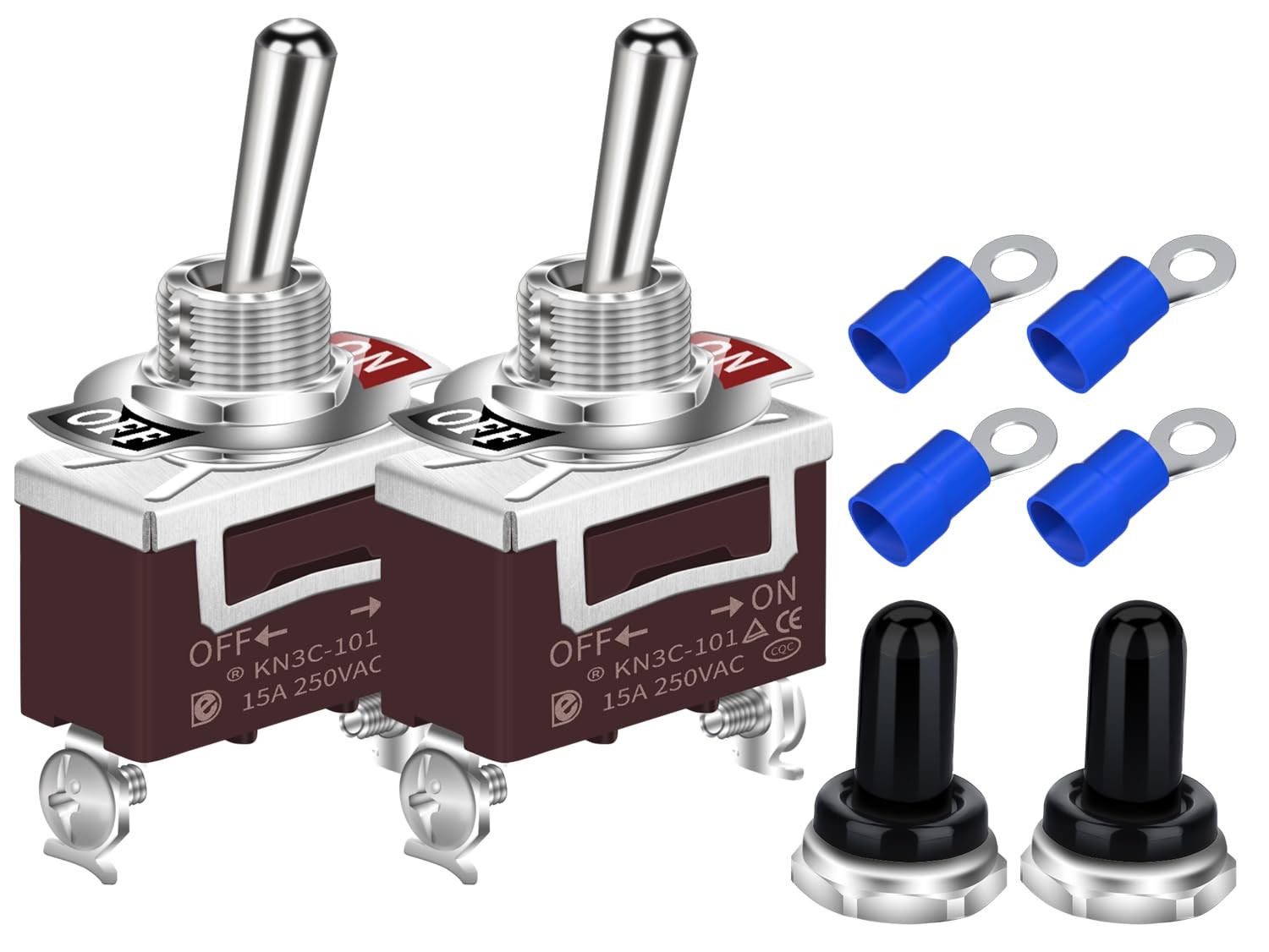 Waterproof Toggle Switch 12V DC 30A Heavy Duty 2 Pin ON Off SPST Weatherproof