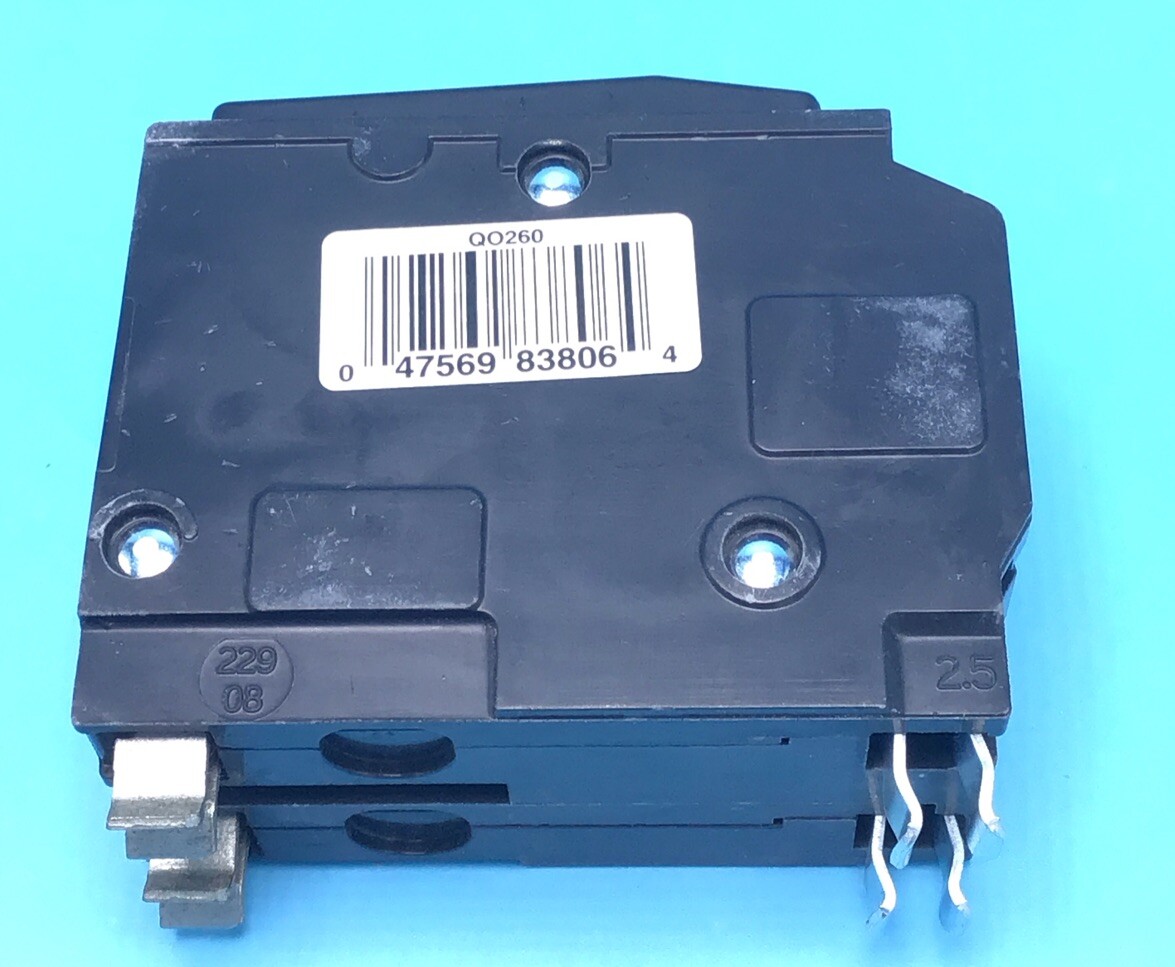 One (1) New Circuit Breaker Square D QO260 2 Pole 60 Amp 120/240V