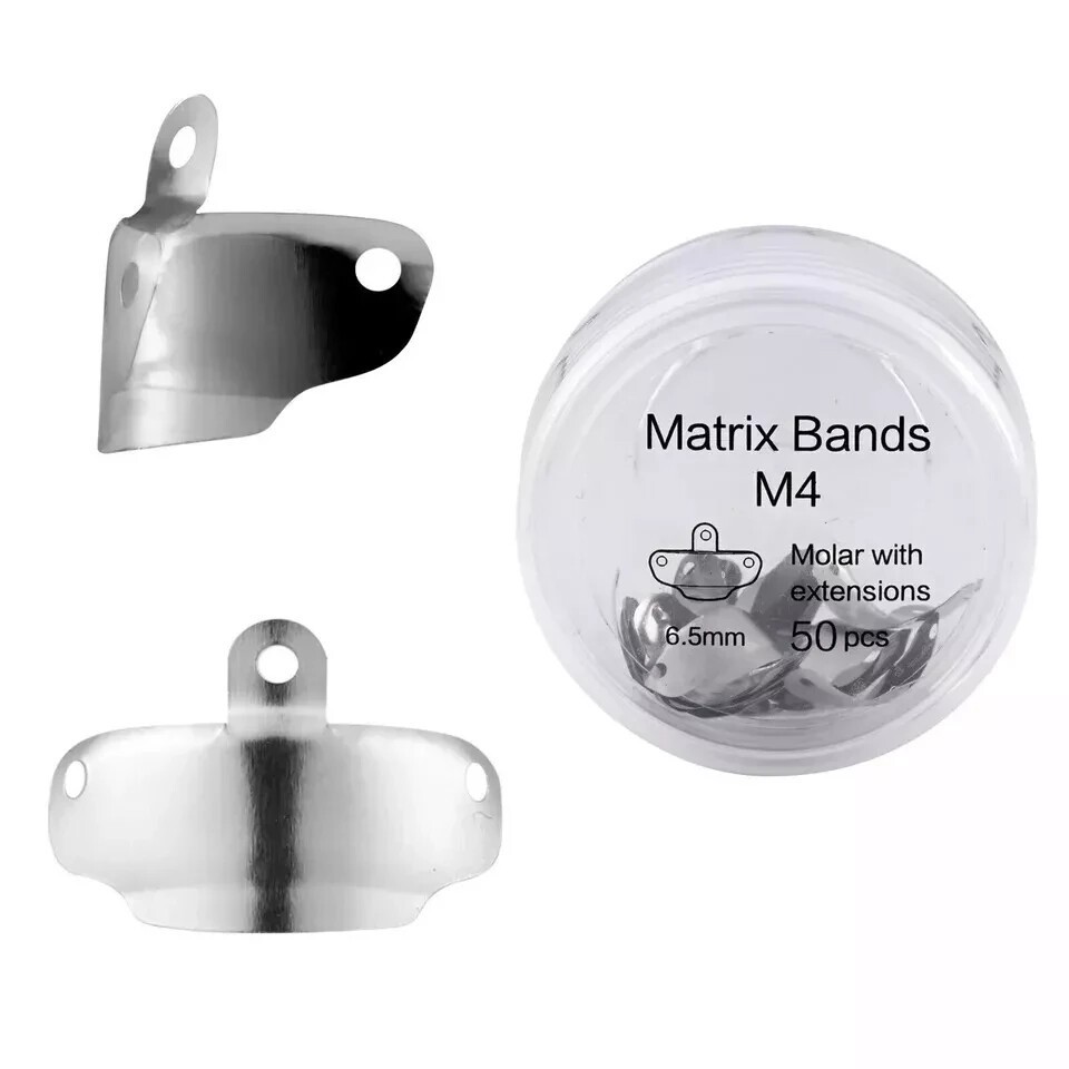 Dental Metal Matrices Sectional Molar Matrix Refill Soft Band 50 Pcs/Pack