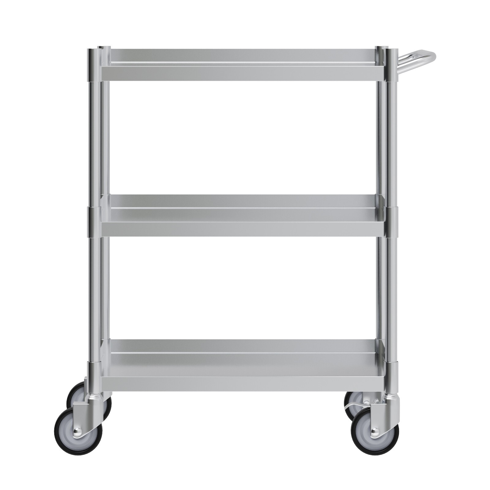 3 Shelf Stainless Steel Tubular Cart. 15 in. x 24 in. x 33 in.