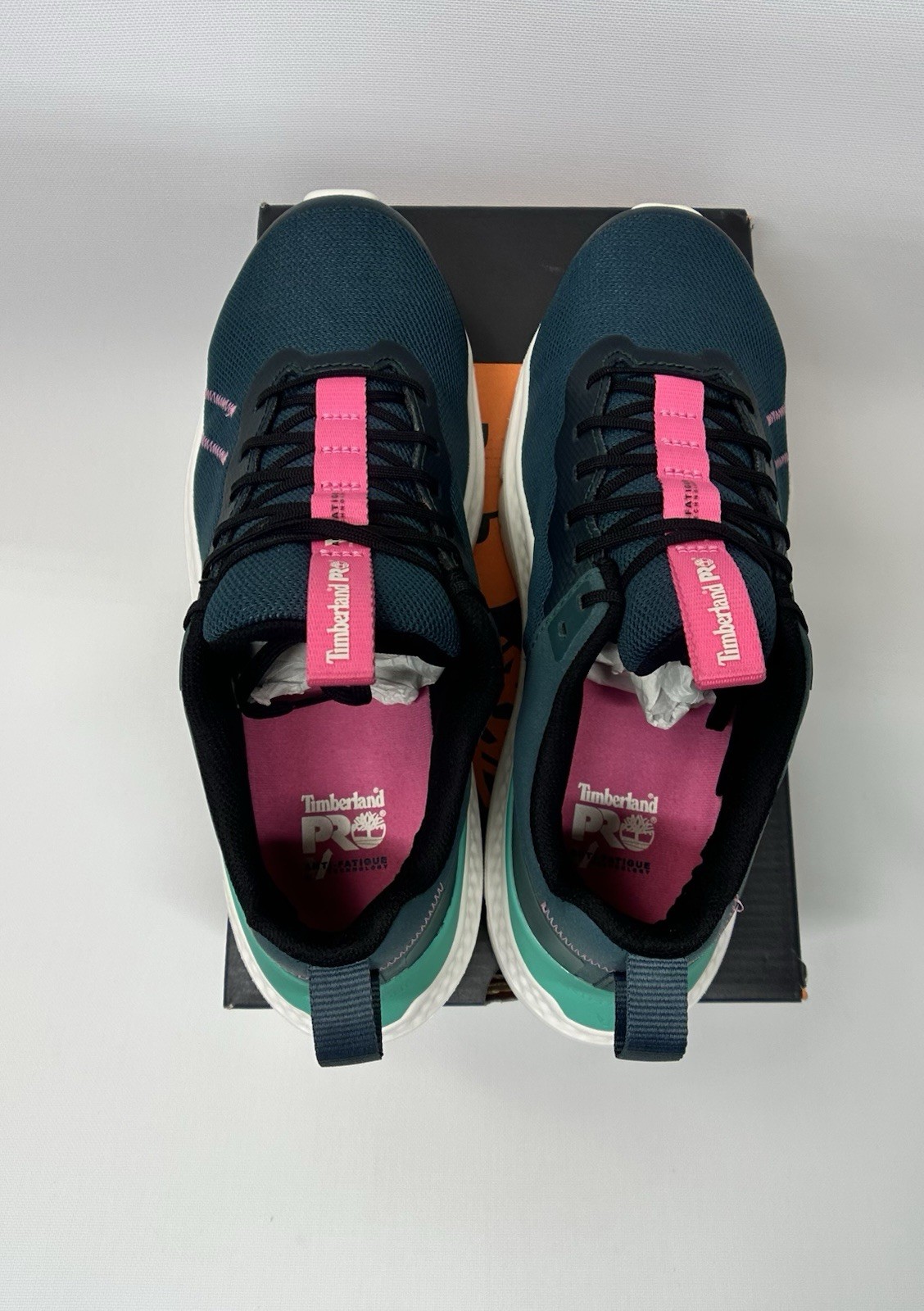 Timberland Pro Setra Women’s 8 Composite Safety Toe Teal Pink NIB