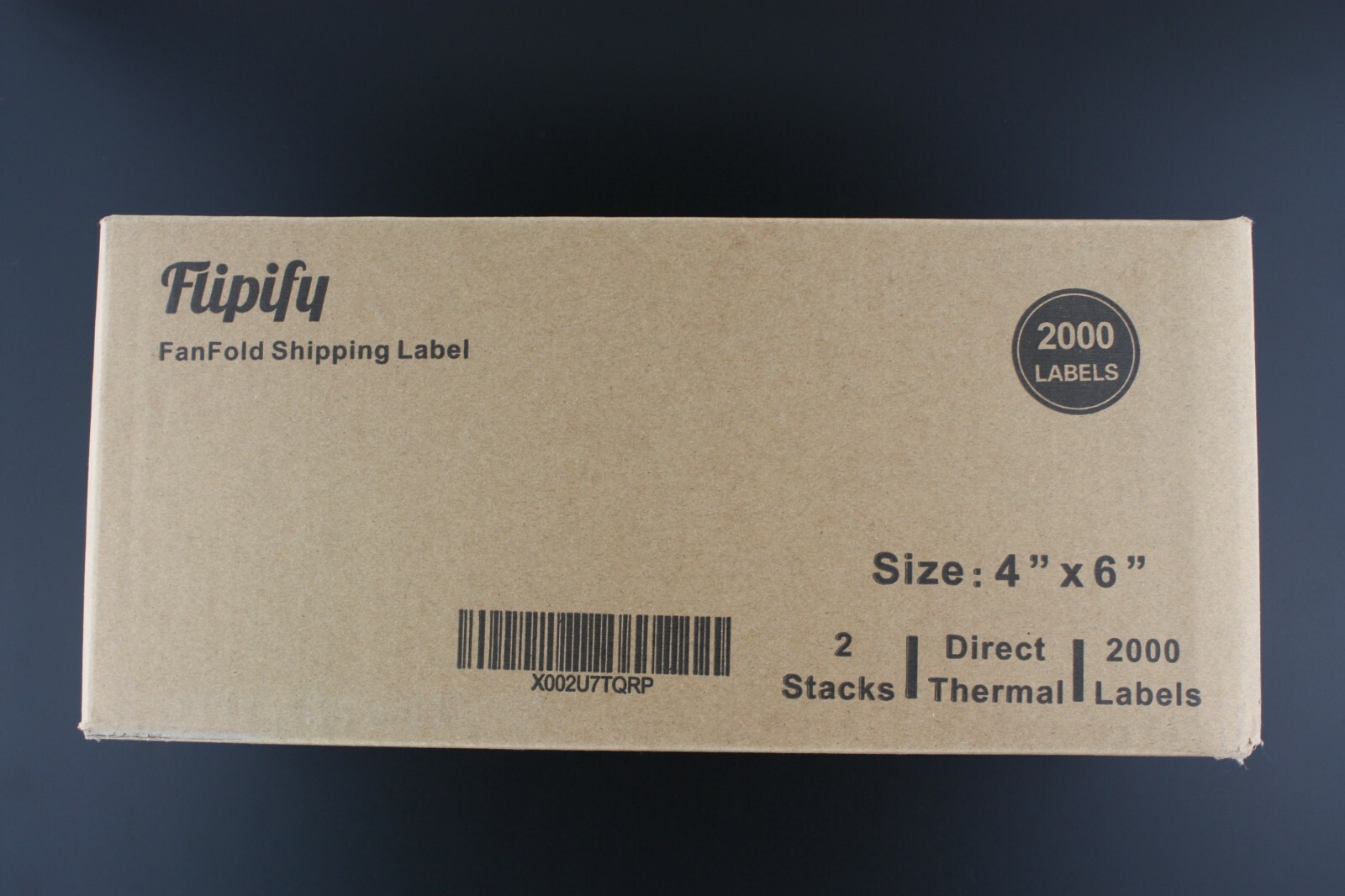 2000 4×6 Fanfold Direct Thermal Shipping Labels Zebra Rollo Printers