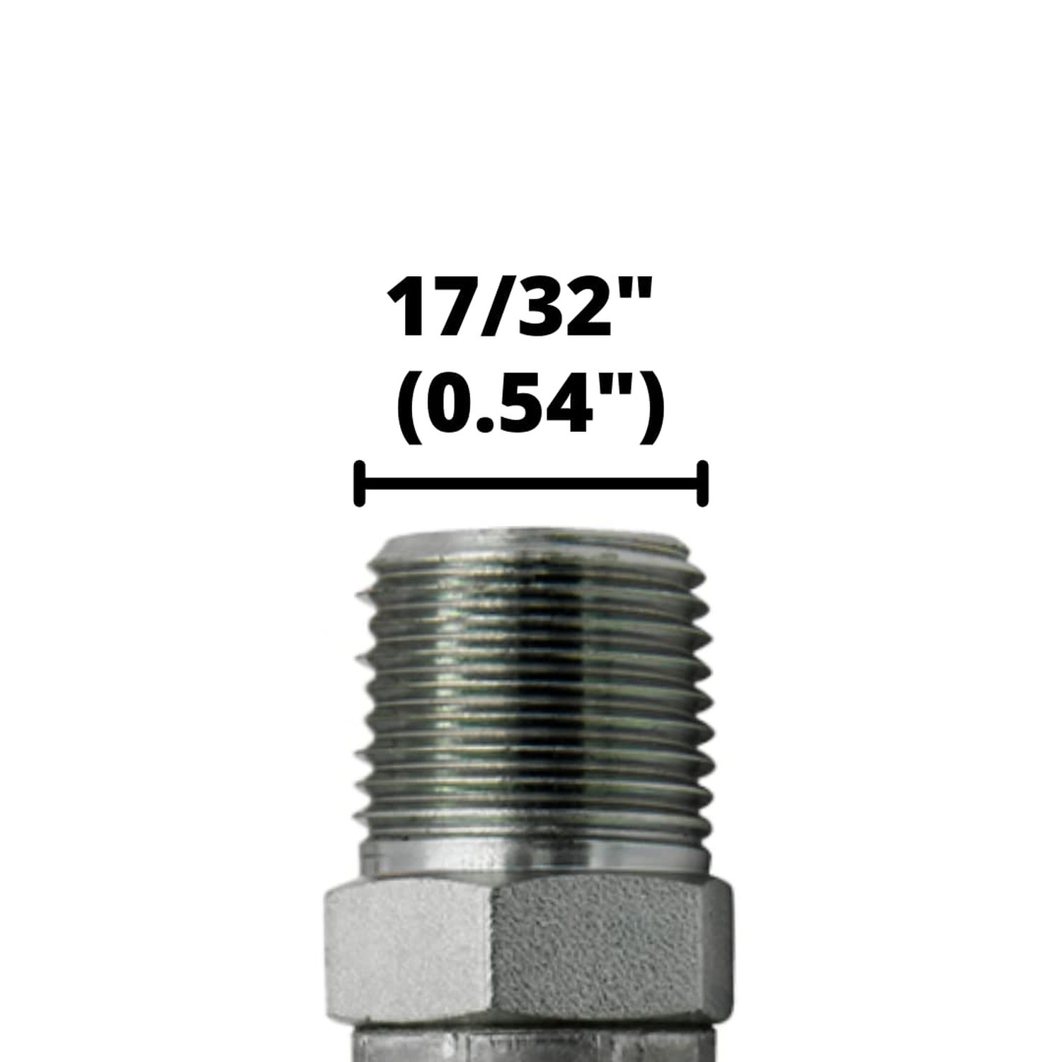 (10-Pack) MP-04-04 | 1/4″ Hose x 1/4″ NPTF Male Pipe Thread Hydraulic Hose En…
