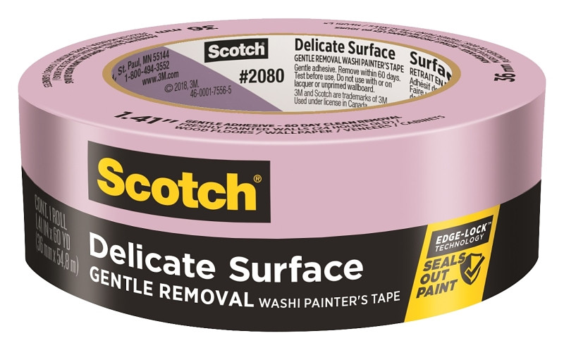 Scotch Delicate Surface Painter���s Tape, 2080, 1.41 inch x 60 yard, 1 Roll