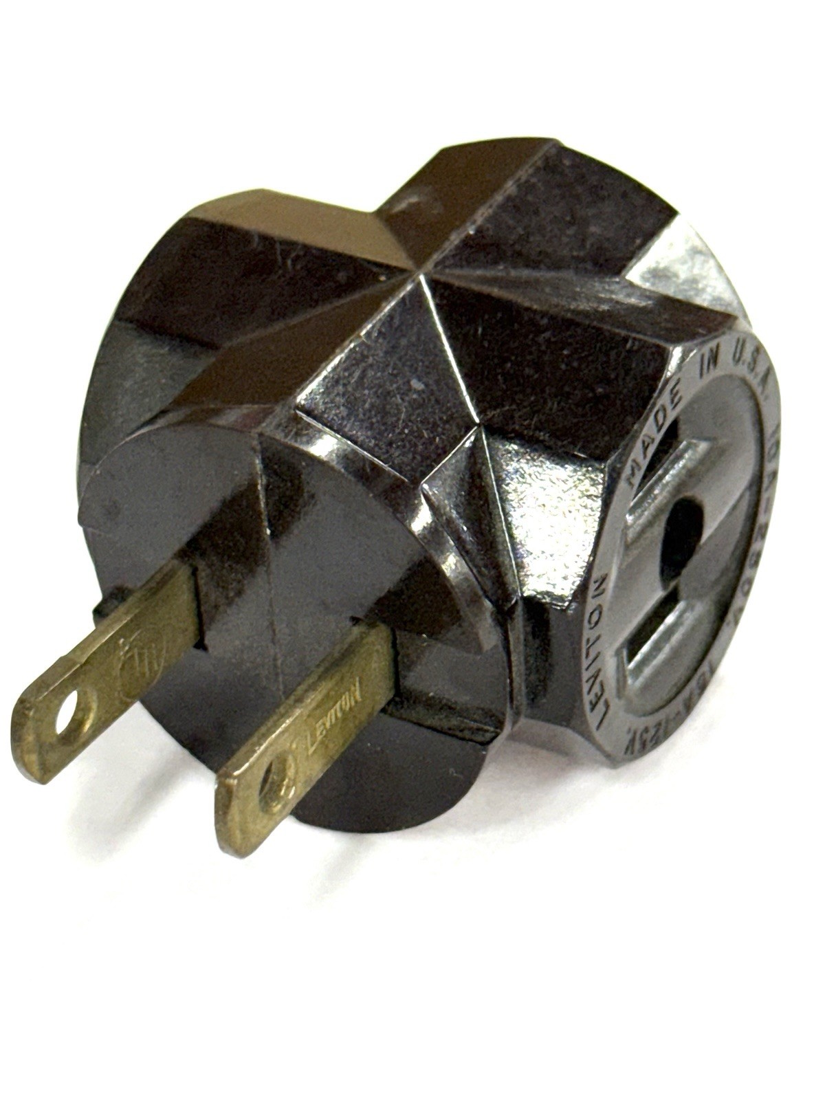 Vintage Bakalite Eagle GE Leviton Outlet Wall Hugger Tap Plugs Adapter USA