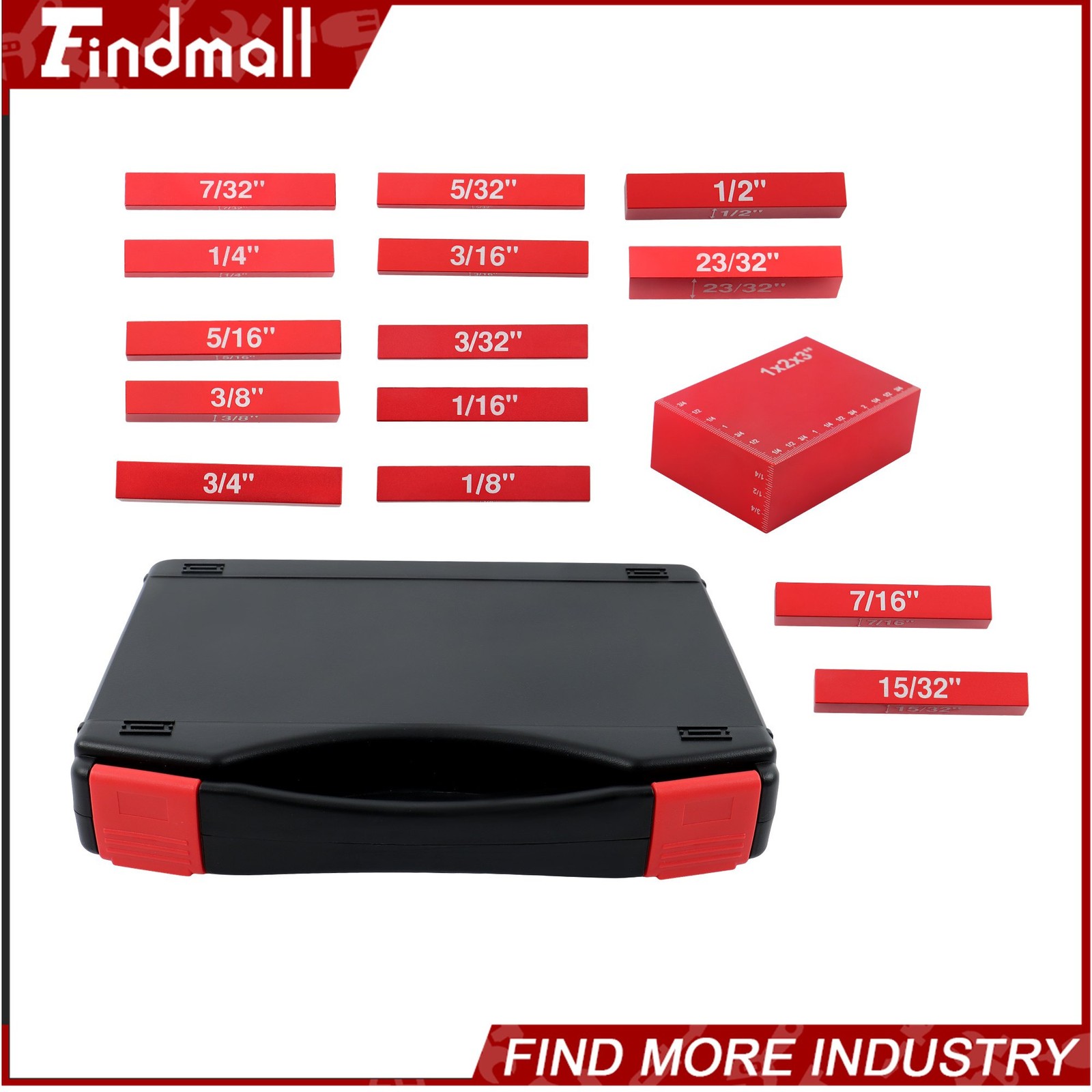 Findmall 15 Pack Setup Bars Woodworking Bench Saw Measuring Blocks Aluminum