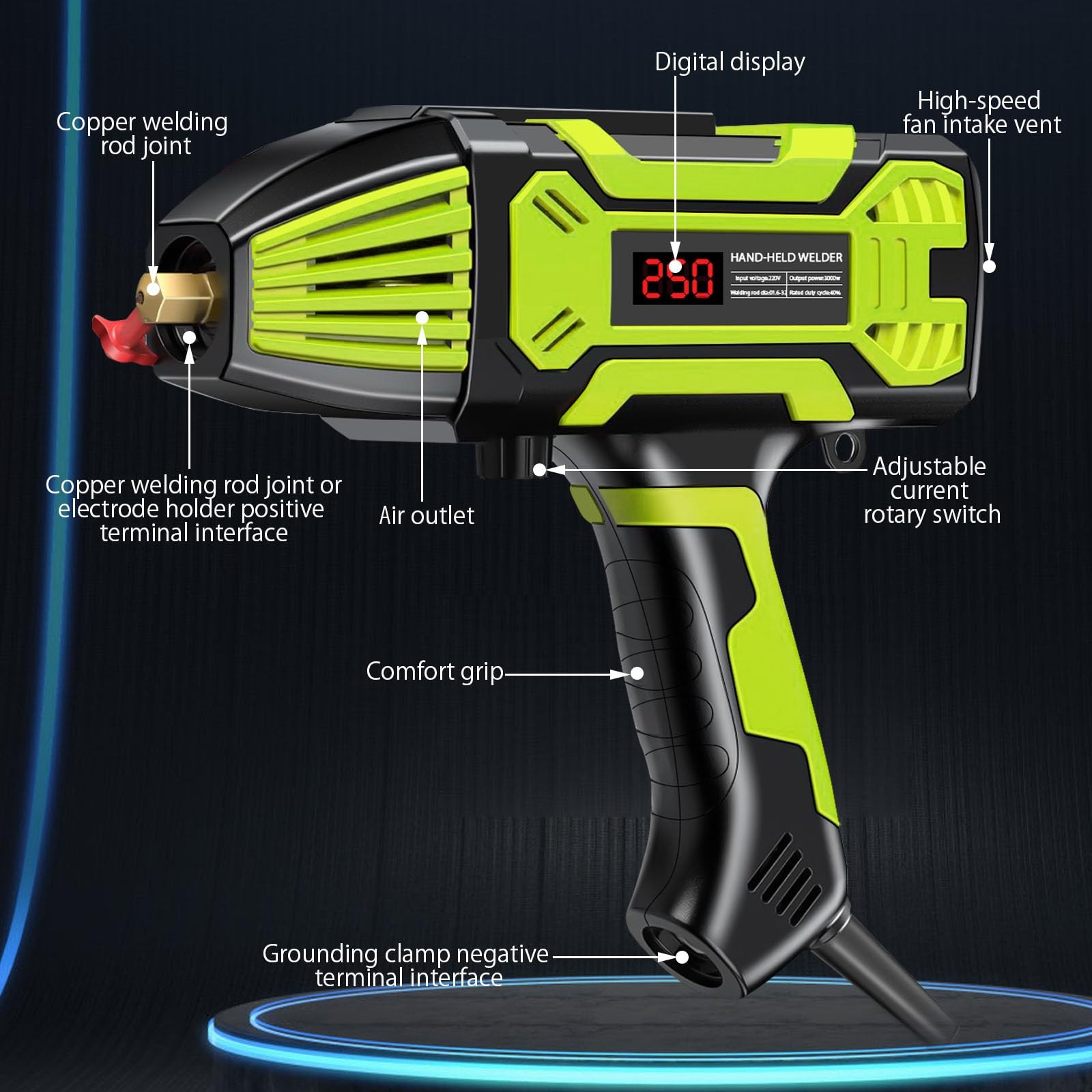 Saker Portable Electric Welding Machine,110V Portable Welder Handheld with IG