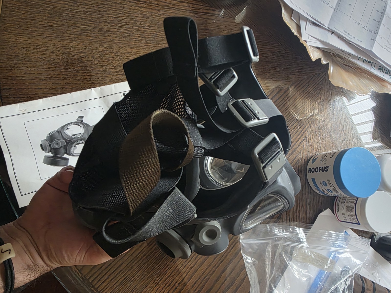2x Large Scott M95 Full Face Gas Mask Respirators.
