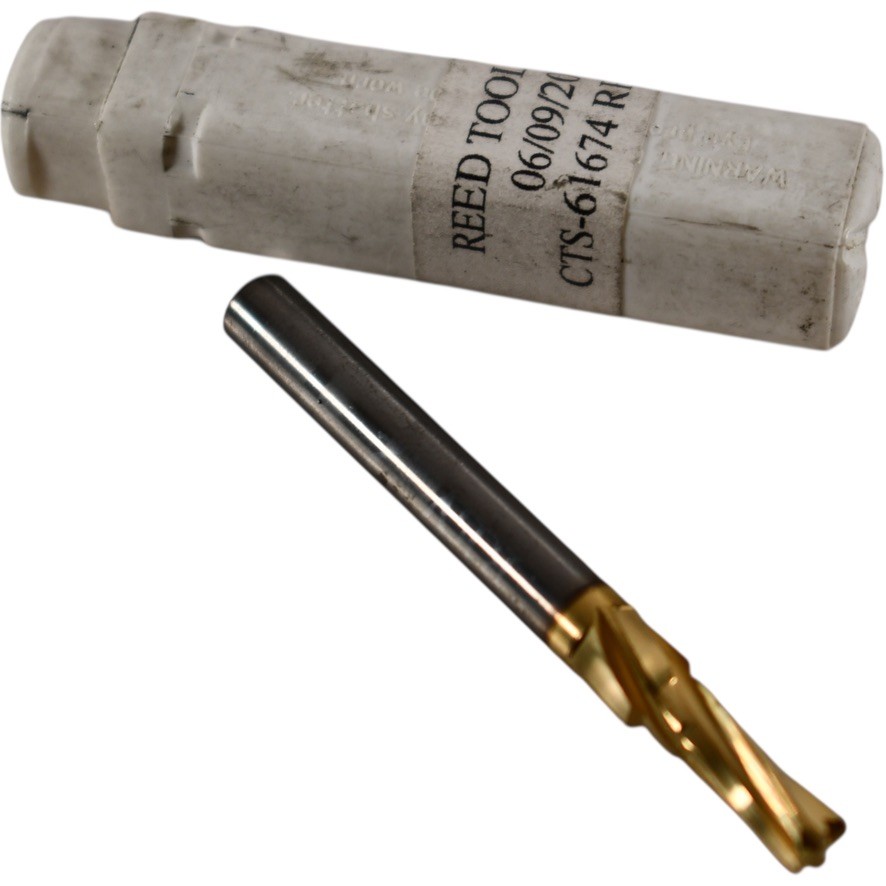 Resharpened Reed Tool & Die CTS-61674 0.150” x 0.190” x 2” OAL Milling Cutter