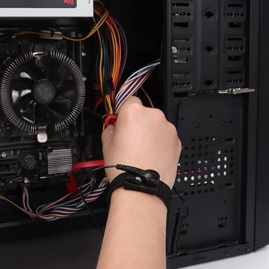 Anti Static ESD Wrist Strap Adjustable Grounding Band for PC Electronics Repair