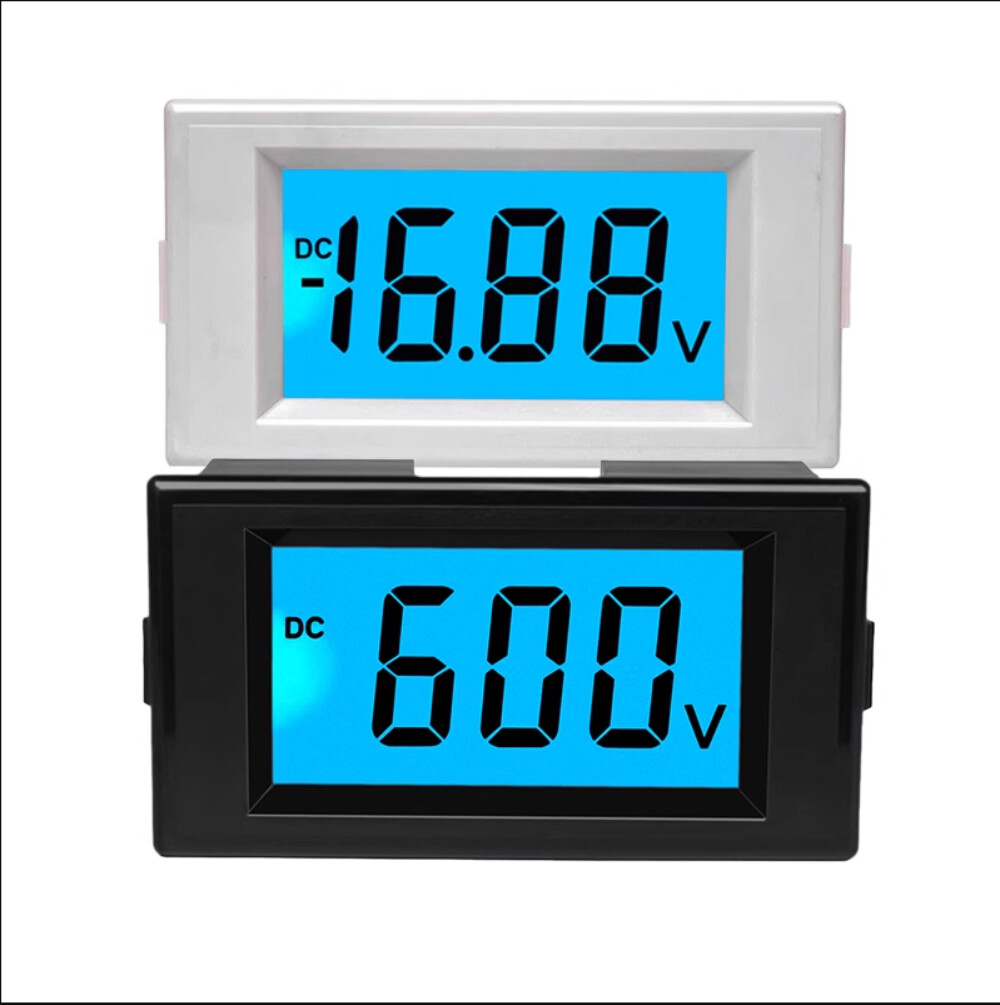 High Precision DC Voltage Tester 0-199.9V/200V Large Blue LCD Digital Voltmeter