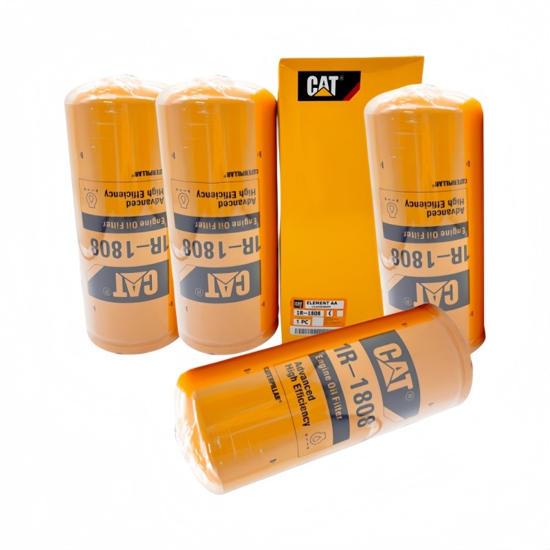 4pcs PACK CATERPILLAR Engine Oil Filter 1R-1808 1R1808 CAT Heavy Duty Efficiency