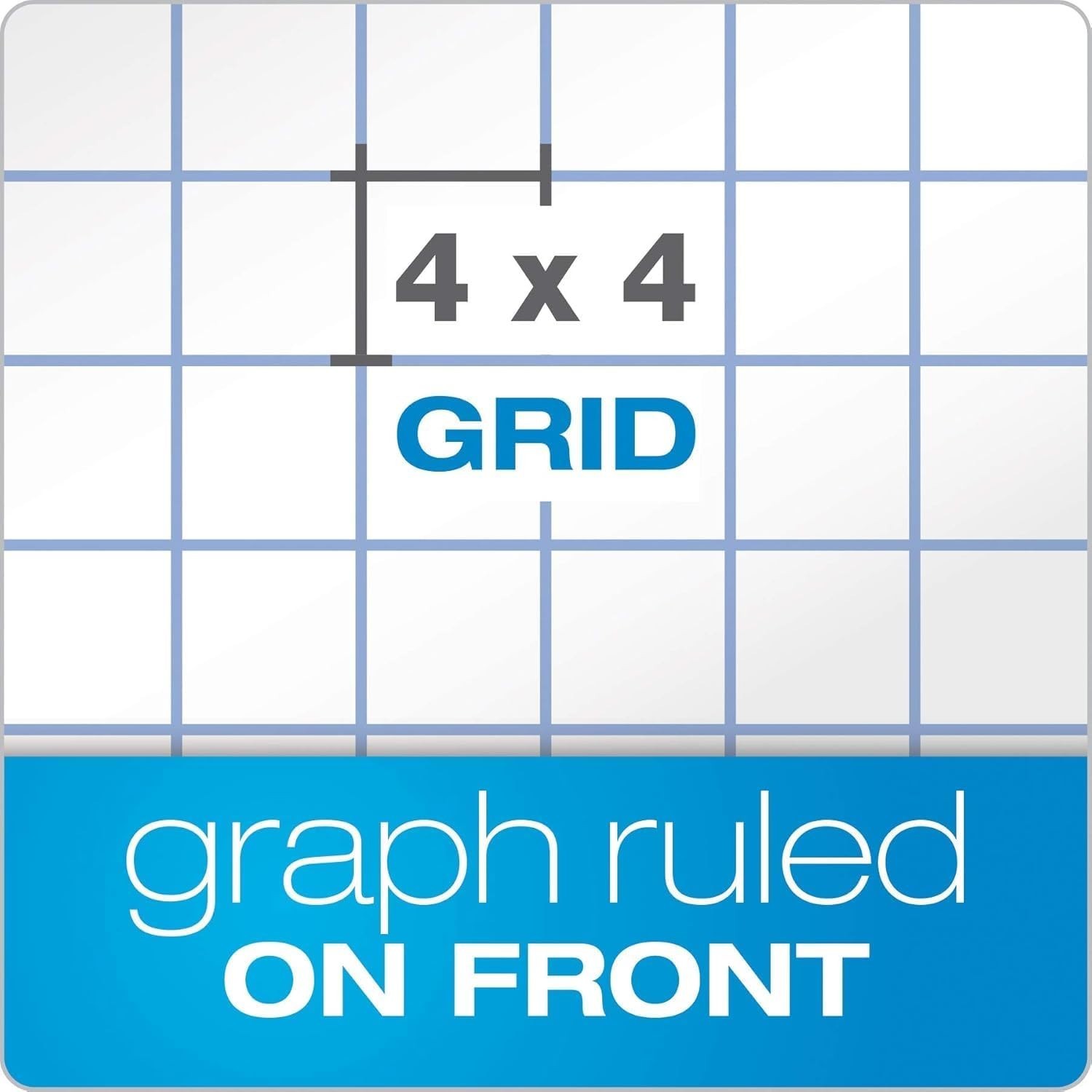 Docket Gold Graph Paper Pad 8.5″x11″ 4×4 Grid & 1/4″ Narrow Ruled 6-Pack