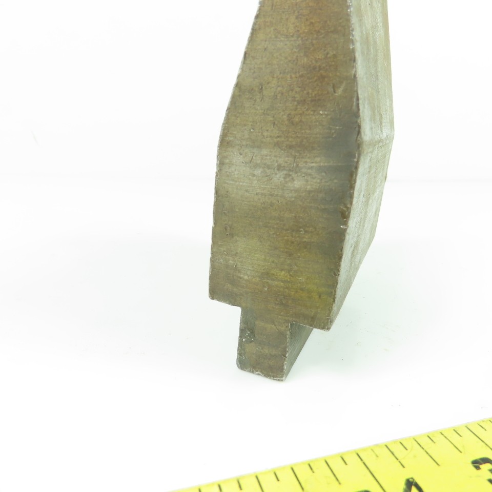 3-1/2″ L 30° V-Forming Press Brake Angle Die Punch 1/2″ Tang 1.21″ Thick