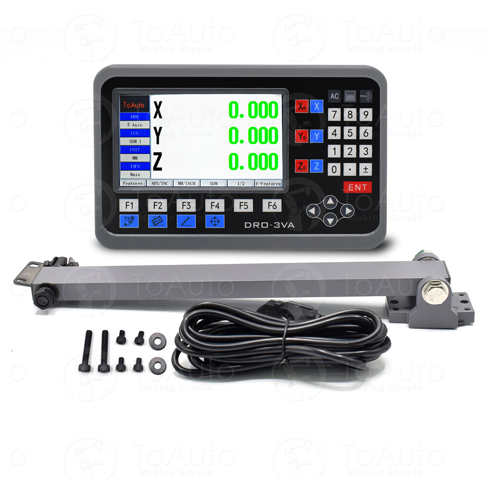 3 Axis DRO Digital Readout Linear Scale 12x16x30inch for 9×42 Bridgeport Mill US