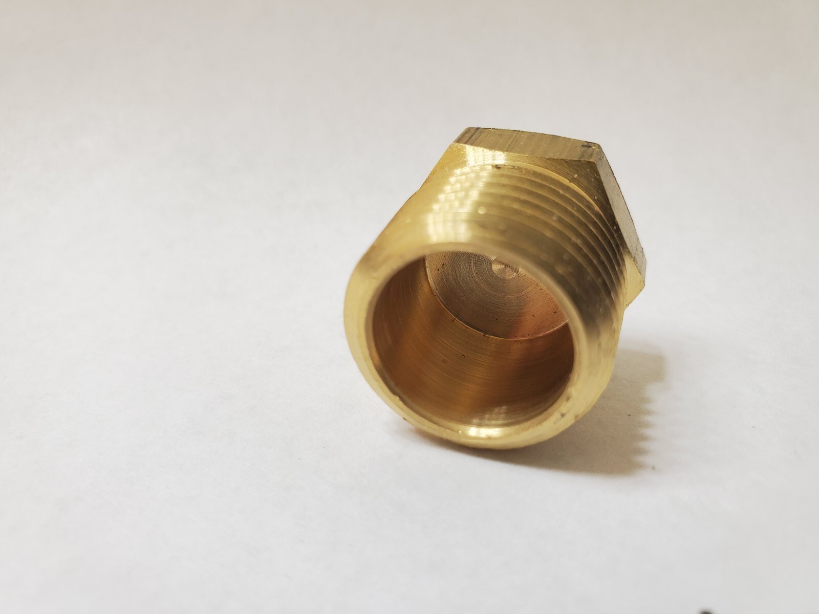 (10 pcs.) 1/2″ Male NPT Brass Hex Head Plug Made in USA