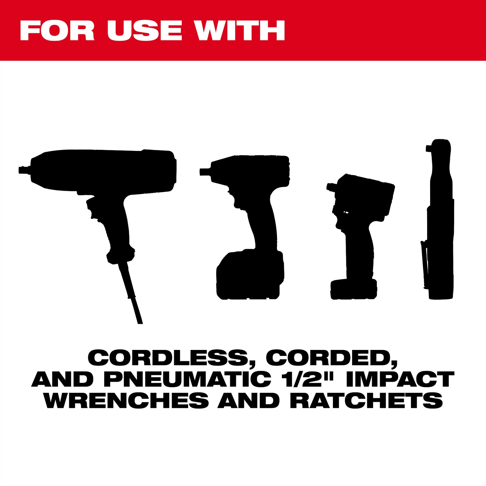 Milwaukee Tool 49-66-6804 27Pc SHOCKWAVE Impact Duty Socket 1/2” Drive mm & SAE
