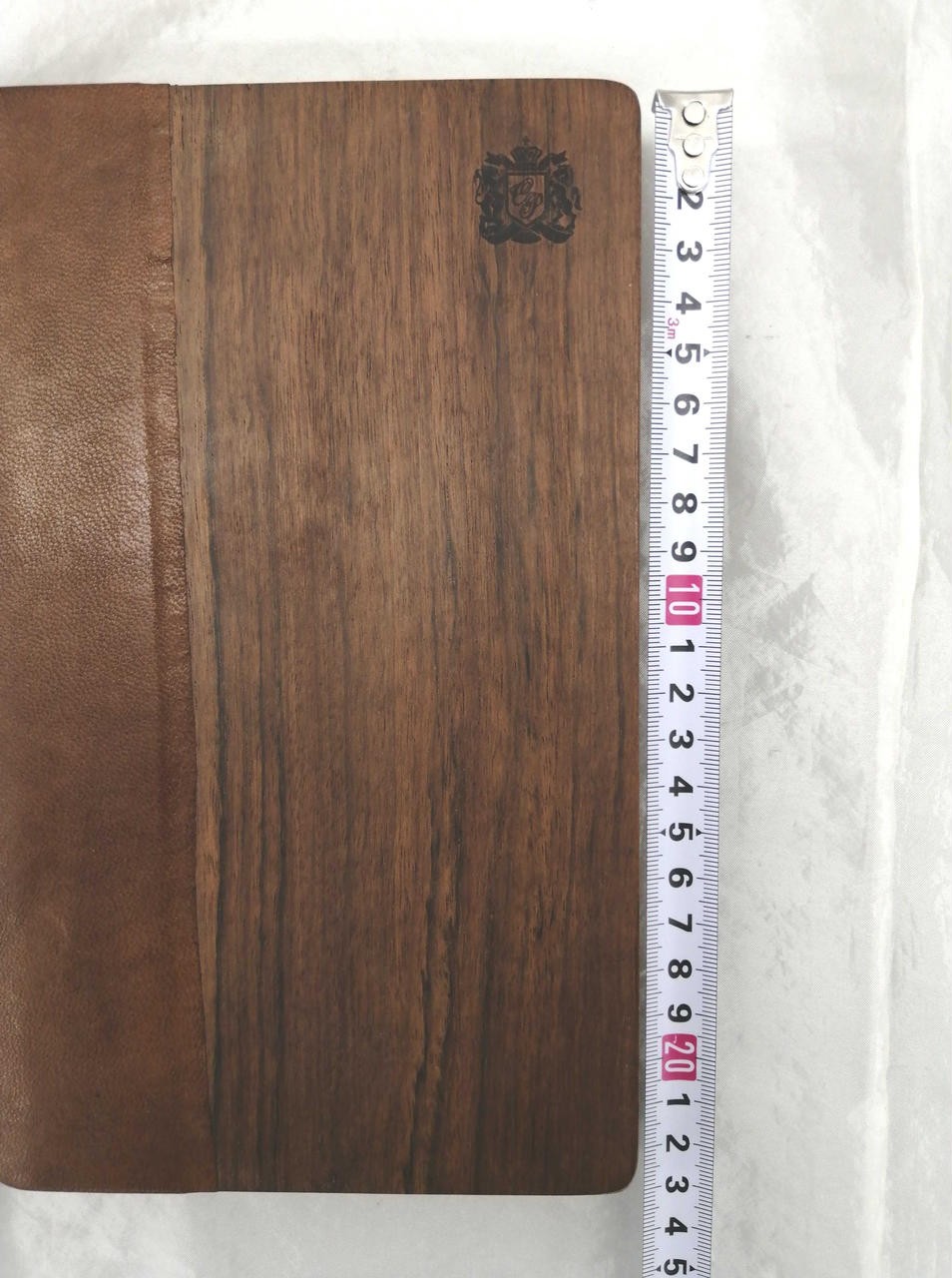 Leather Wood Notebook Cover Engraved With Arte Medici Cabin Prestige