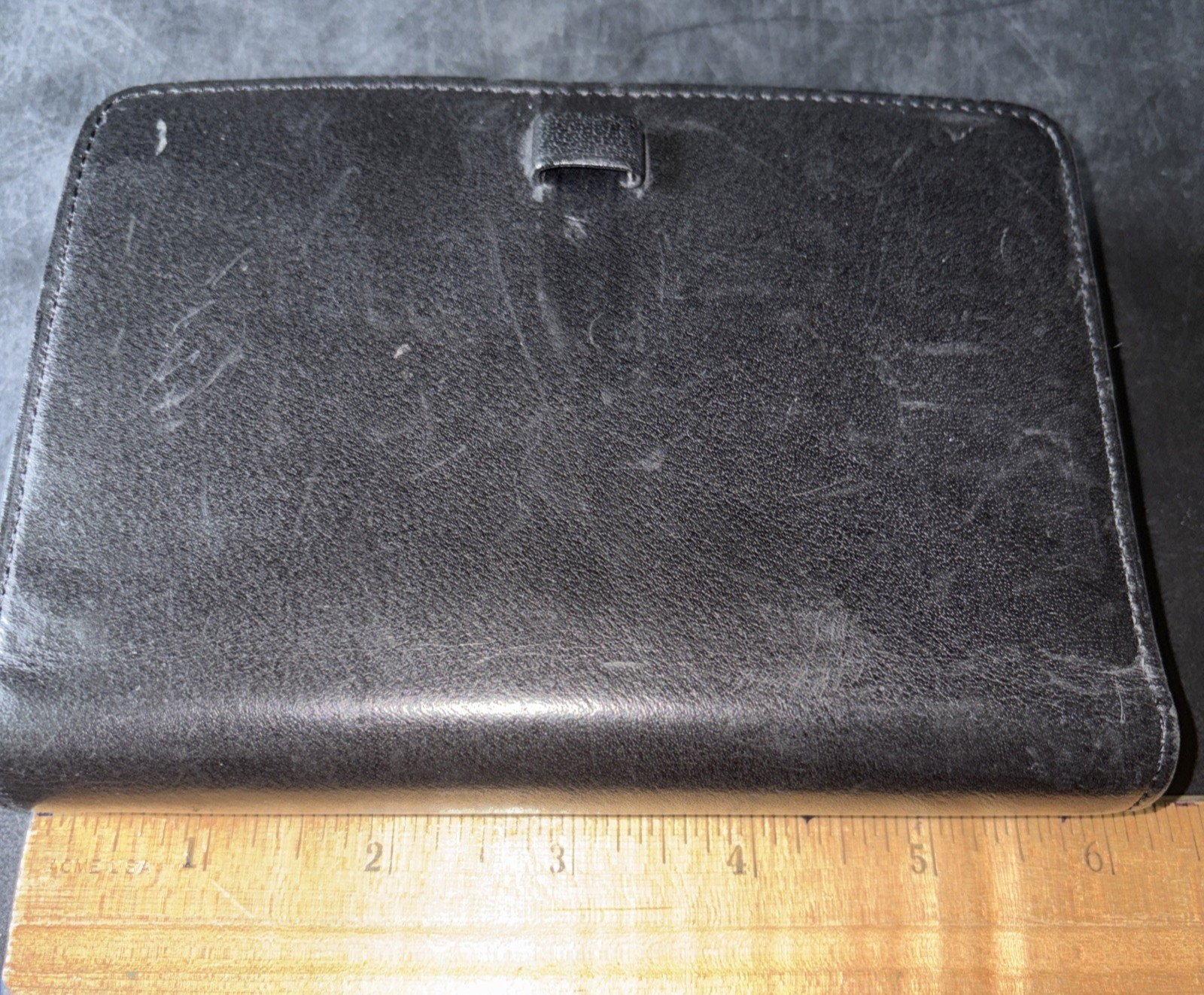 Coach Black Leather Agenda Day Runner Diary Address Plan Information Reference