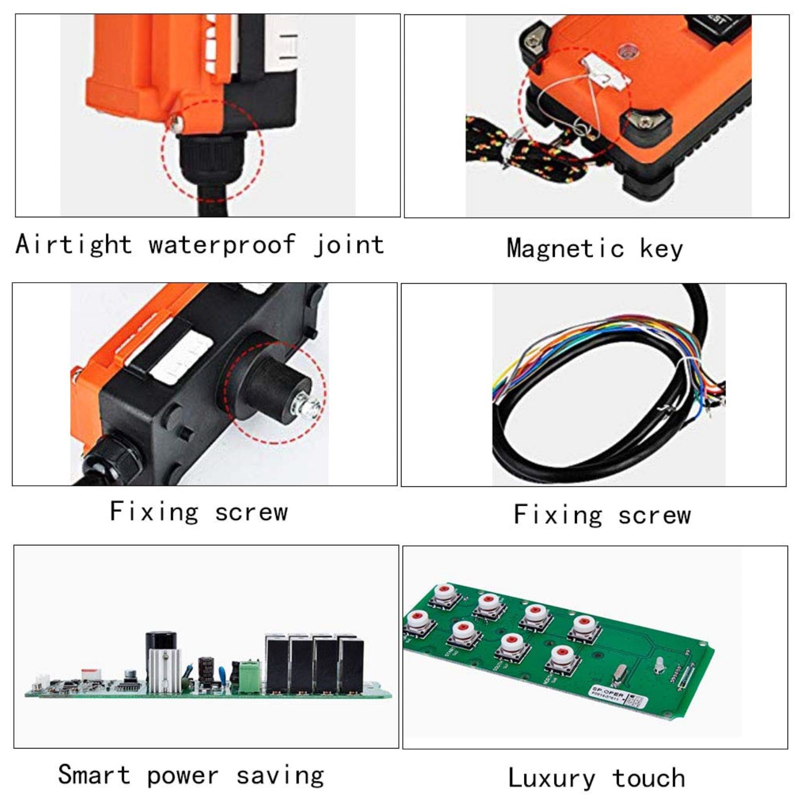 Transmitter&Receiver Hoist Crane Radio Industrial Wireless Remote Control F21E1B