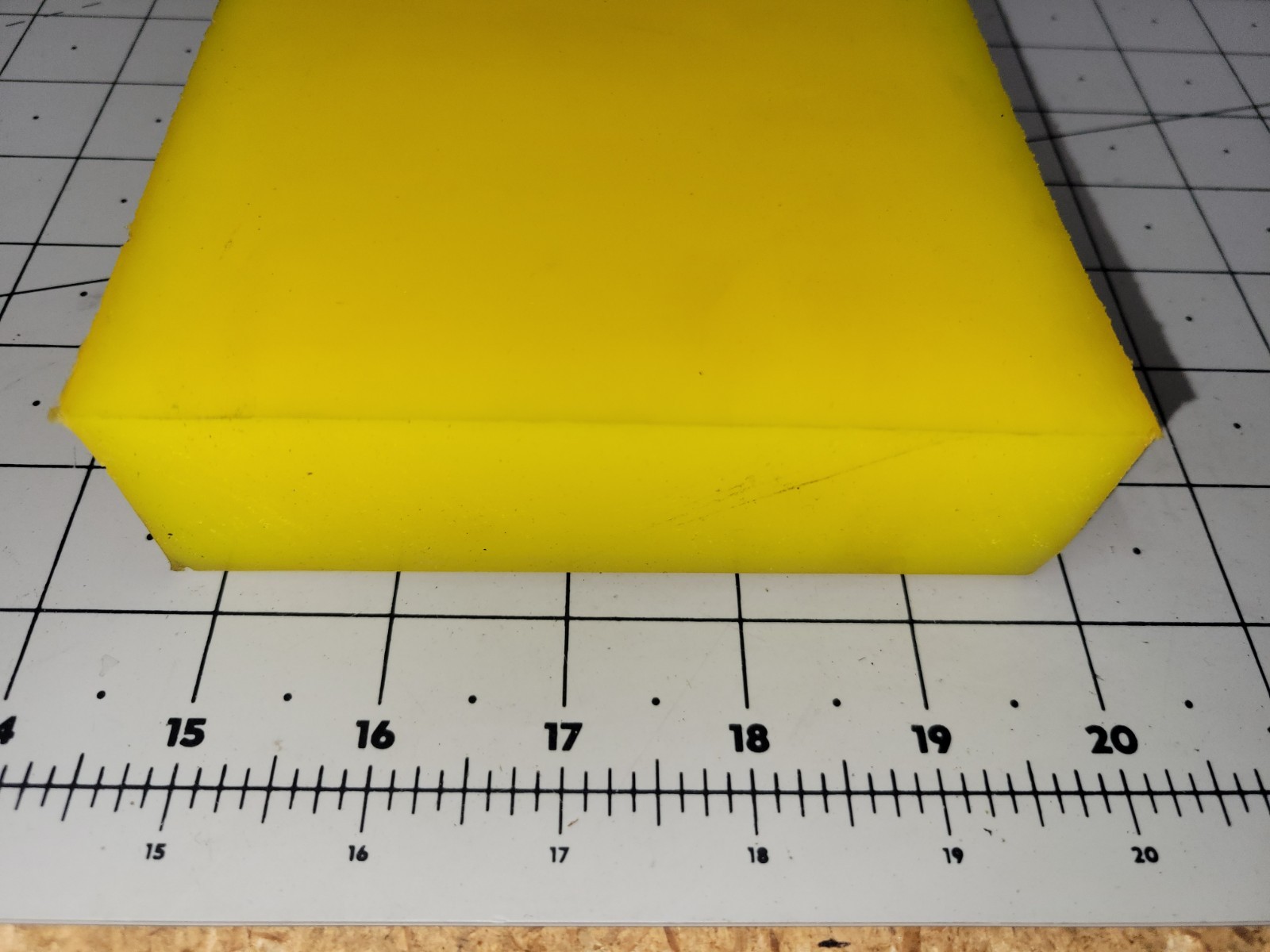 1-1/2″ x 5″ x 12″ 40 A Durometer Polyurethane Sheet, Yellow, P/N 13137