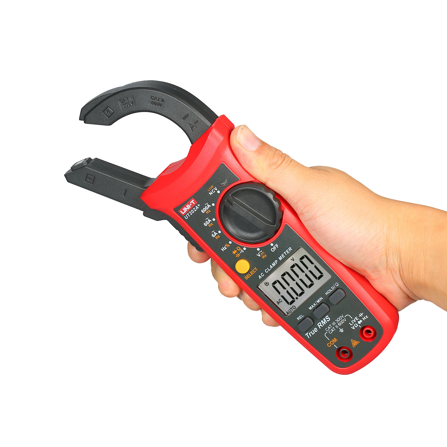 UNI-T UT202A+ LCD Digital Clamp Meter Multimeter Voltage Ampere Ohm NCV Tester