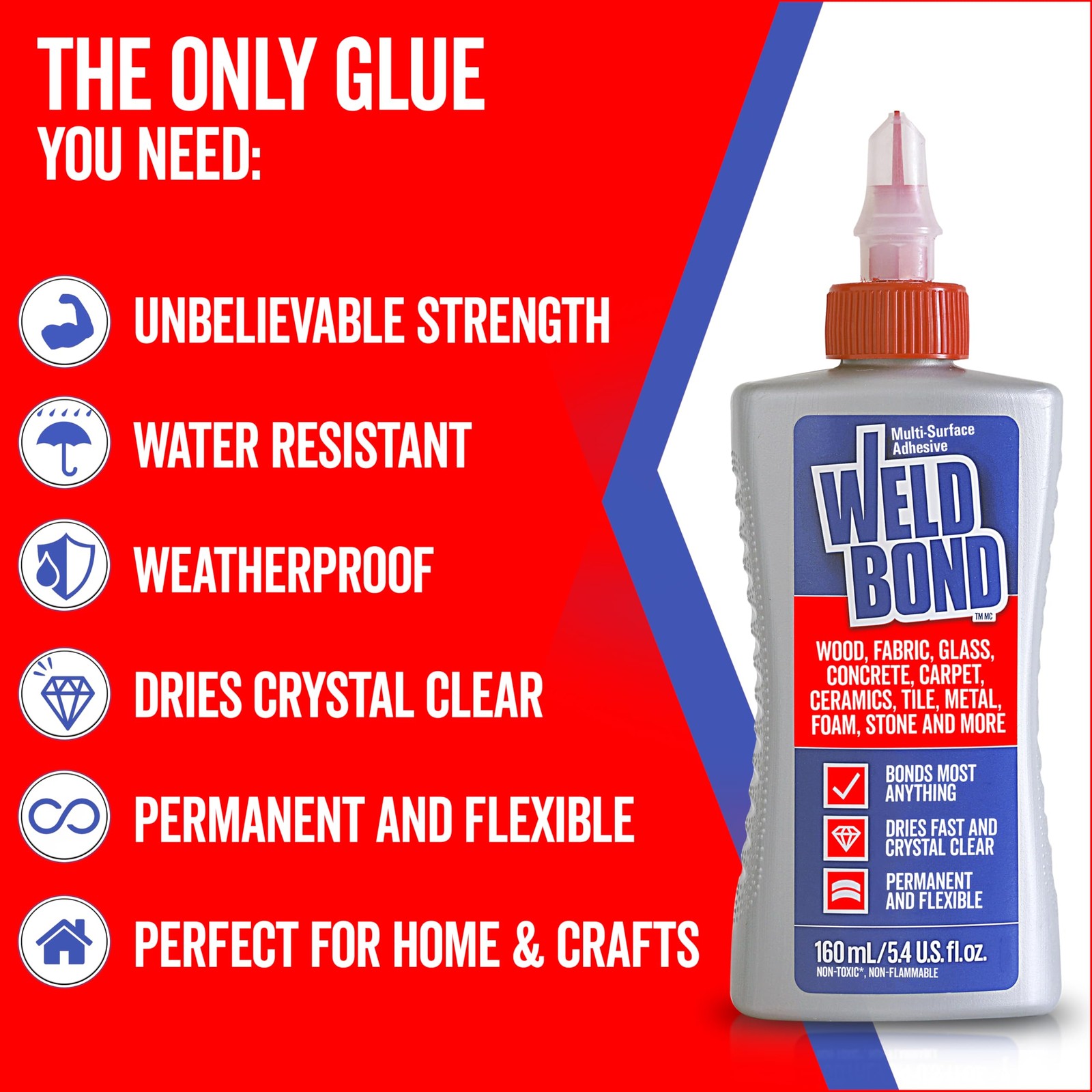 Multi-Surface Strong Glue – Fast Drying Glue for Wood, Tile, Ceramic, Pottery…