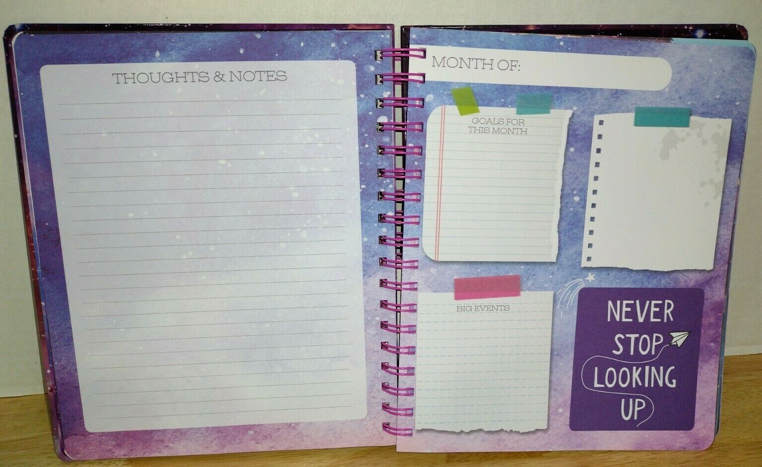 DIY Crafted Cosmic Planner 12 Months Junk Journal 190 Pages Younicorn-a-topia
