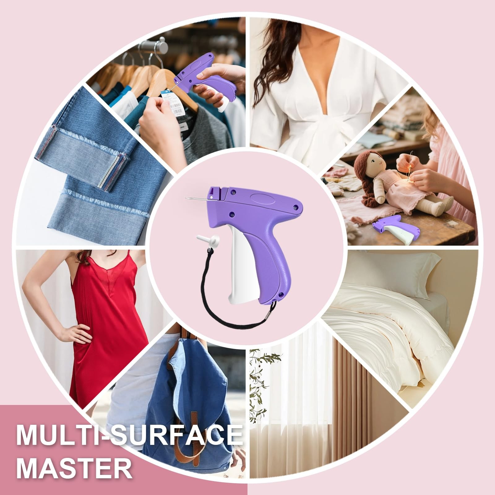 Stitch Gun for Clothes -Handheld Quick Clothing Fixer – purple