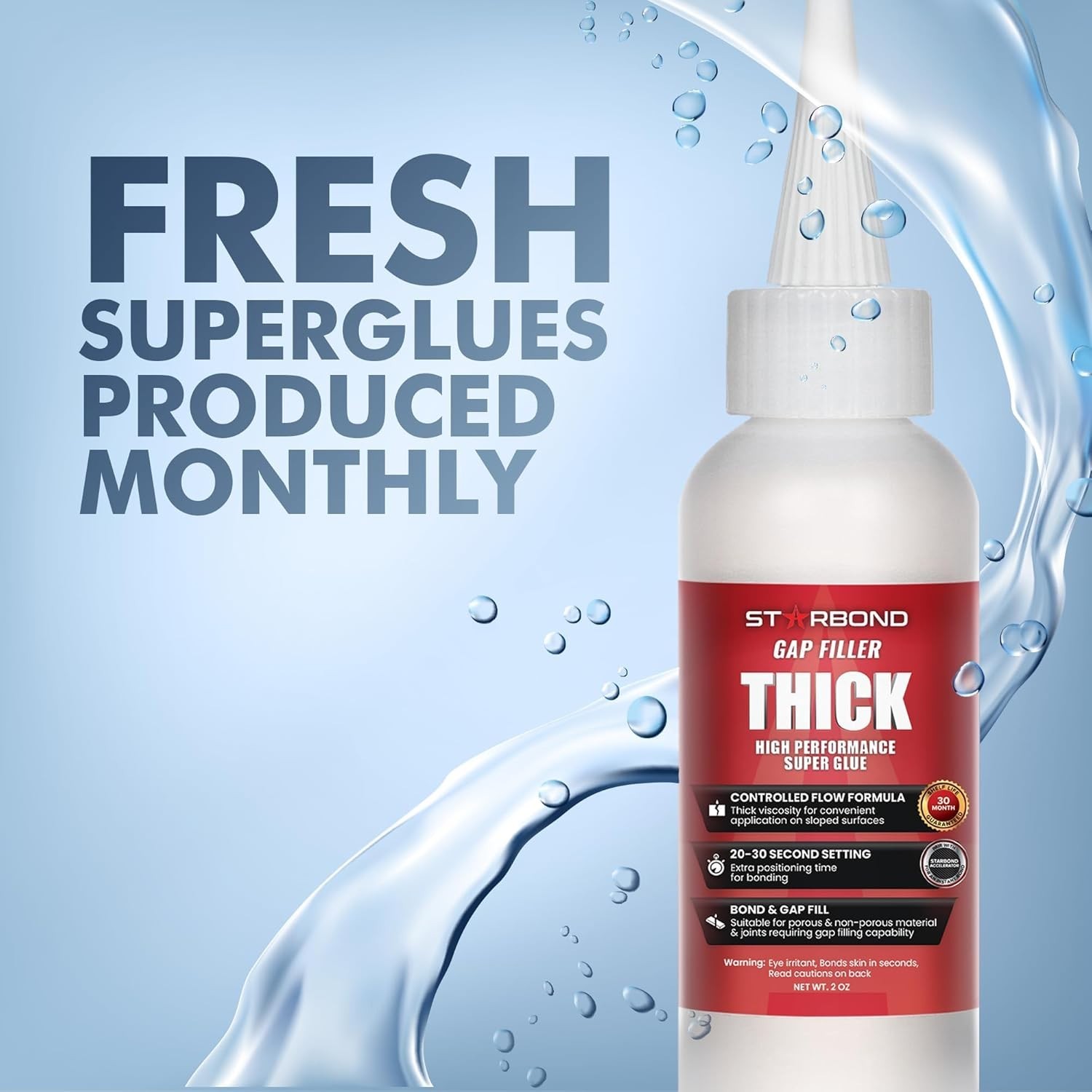 Starbond 2 oz. Thick Super Glue (Premium Cyanoacrylate CA Glue)