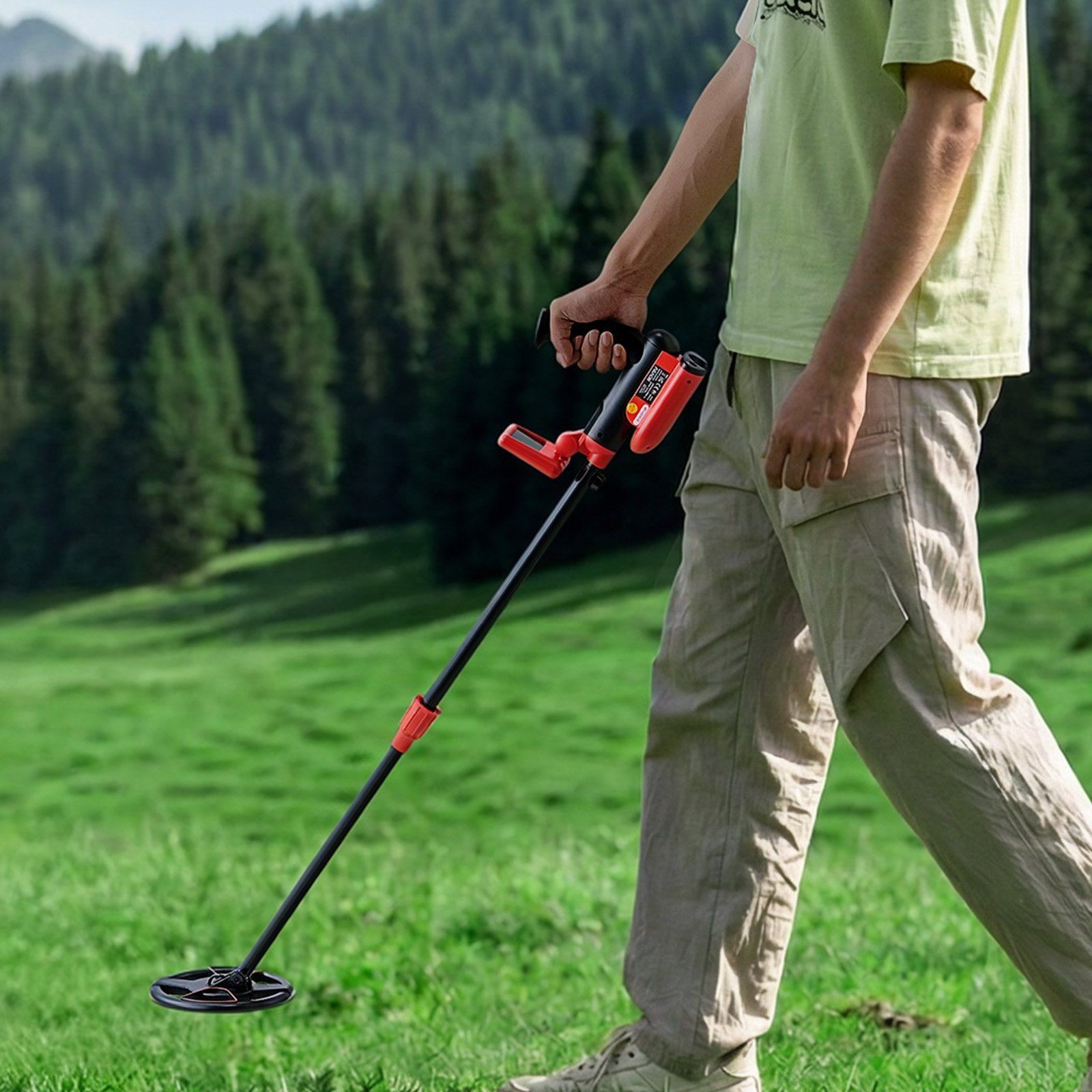 6″ Gold Detector — IP68 Waterproof, LCD Display, 5.8kHz, Telescopic 22.8-33.8″
