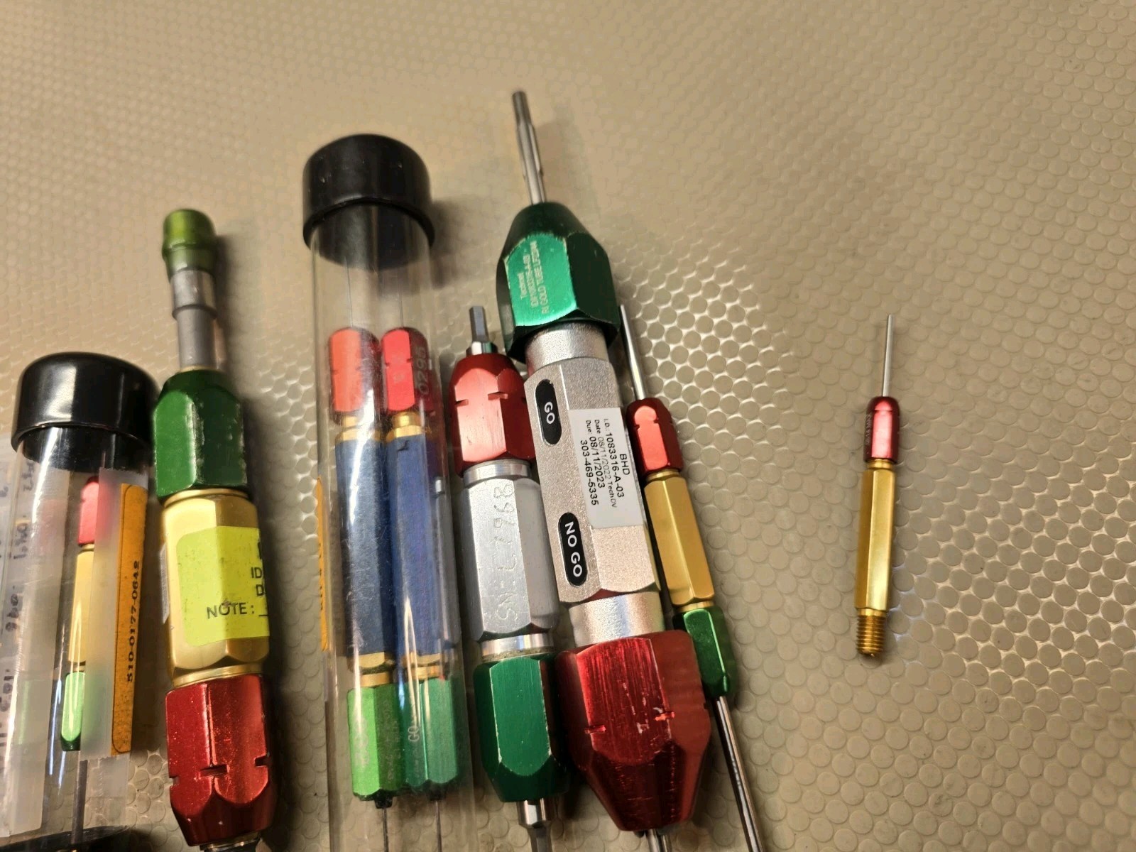 27Mixed Lot Gage Pin Handle Thread Plug Gage Gauge Pin Gages Go Nogo + Inserts!