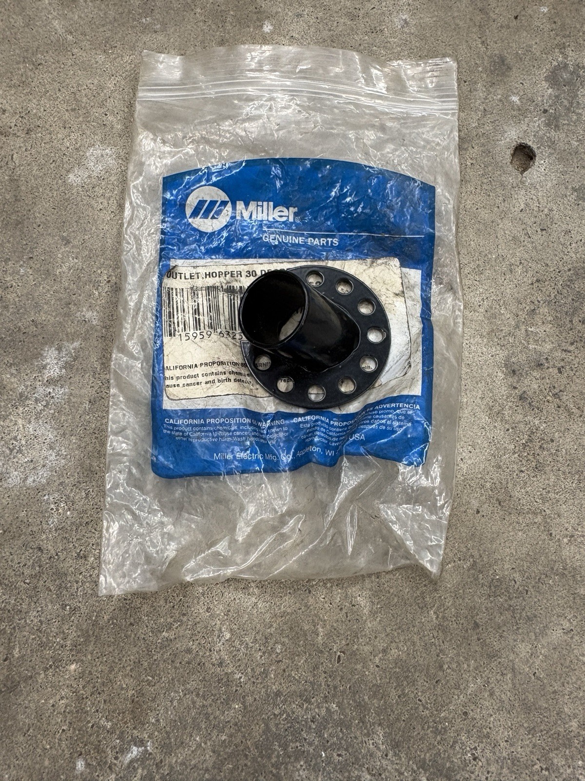 Miller Outlet Hoper 30 Degrees