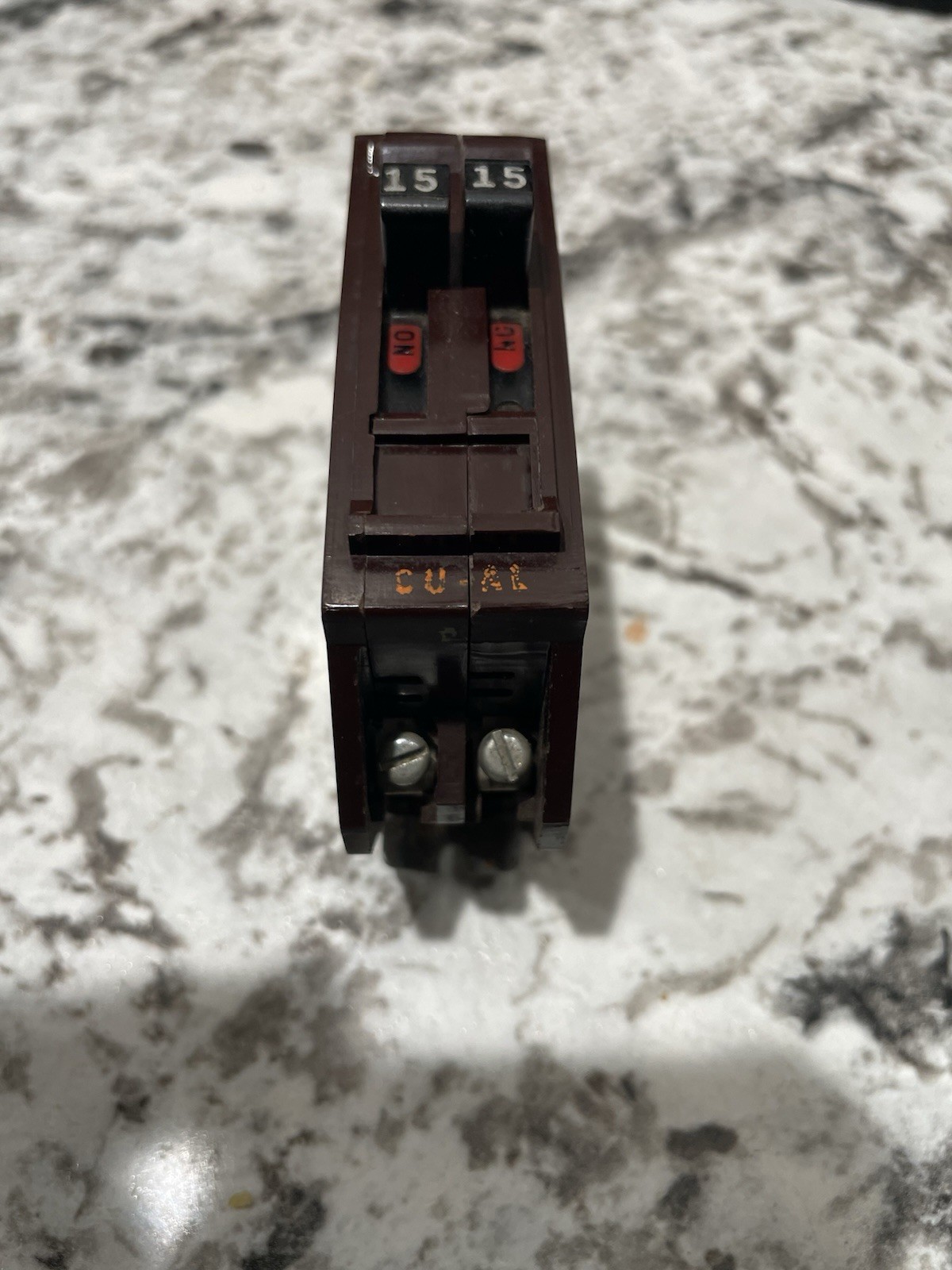 NEW! OS Wadsworth Type B B1515N 15 Amp 120V Metal Feet Tandem Circuit Breaker